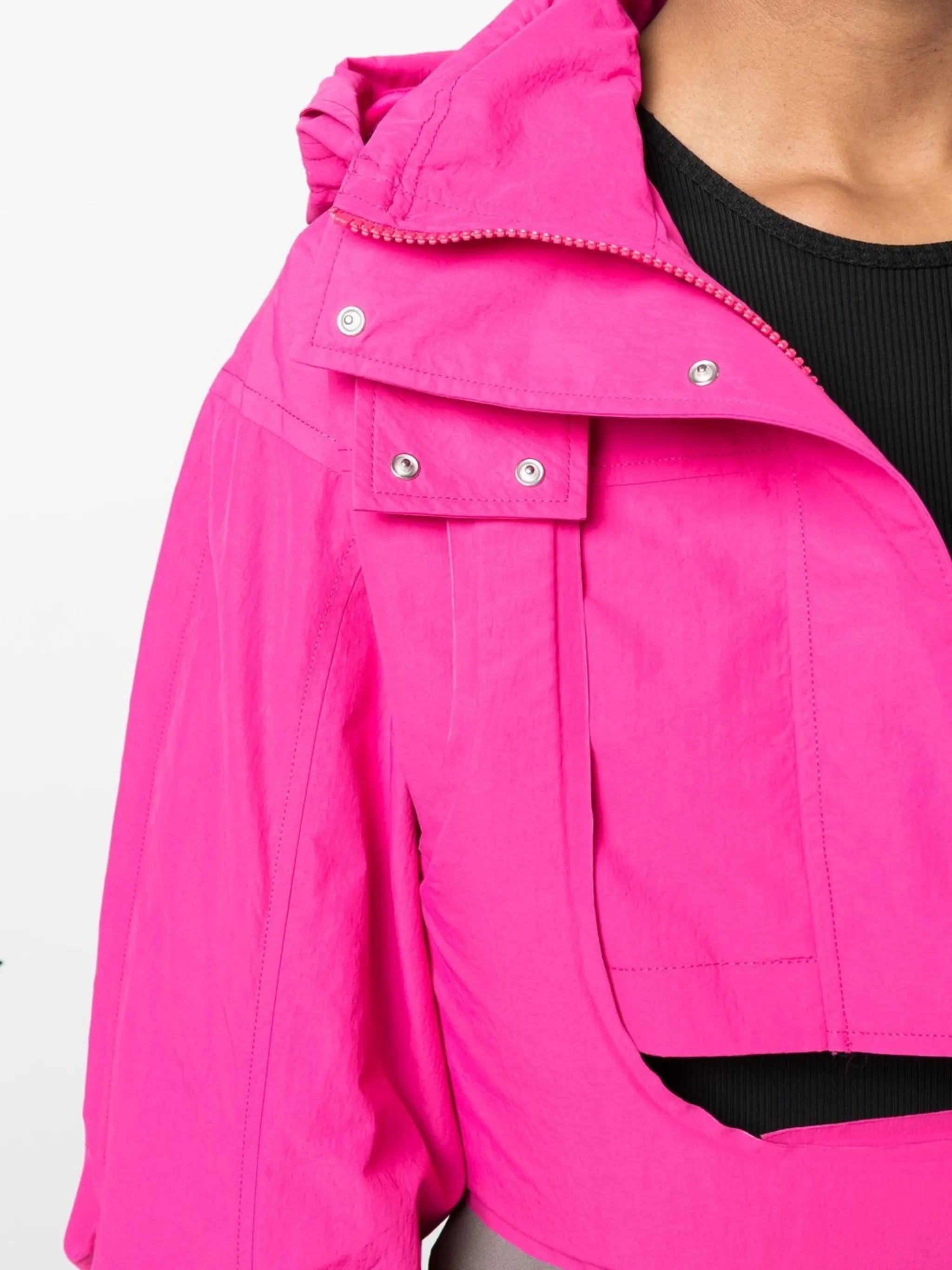 cropped cotton-blend jacket