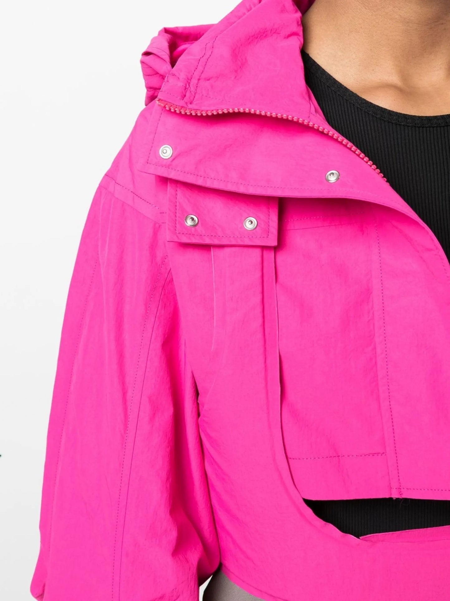 cropped cotton-blend jacket