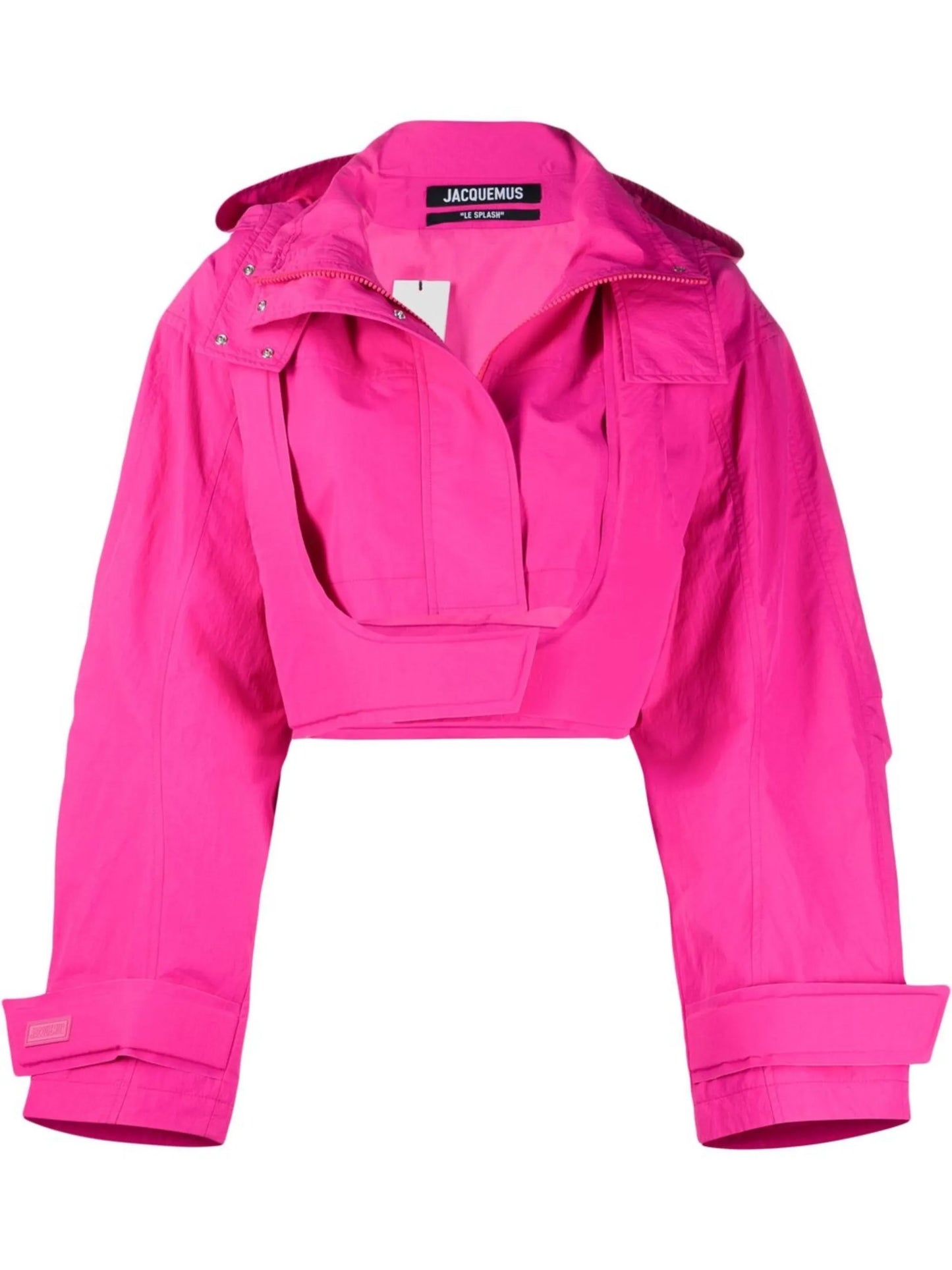 cropped cotton-blend jacket