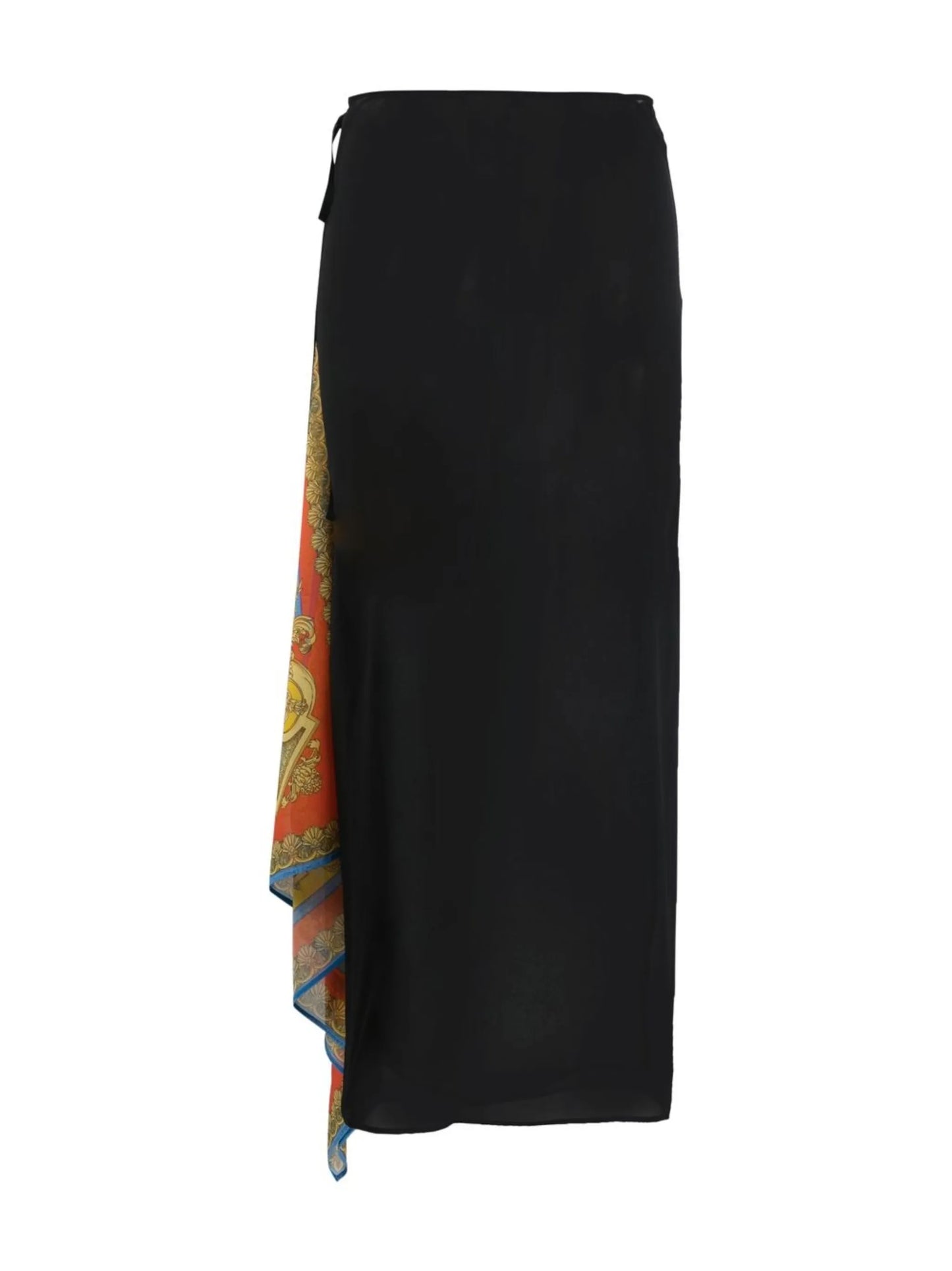 Barocco panelled cover-up skirt