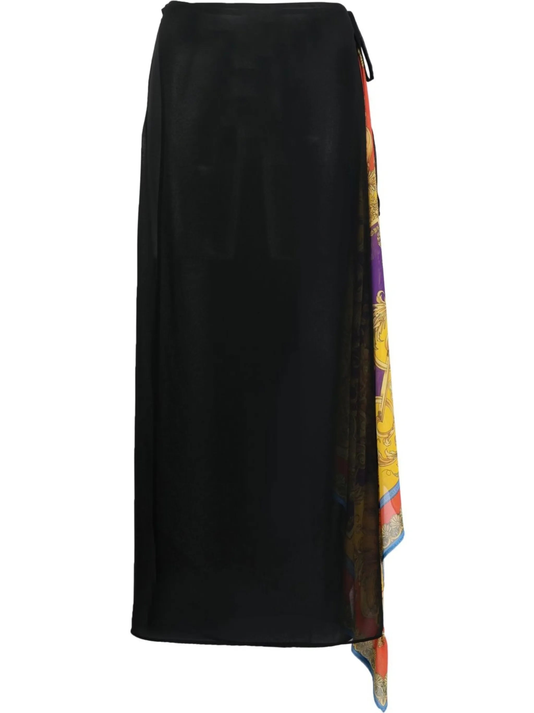 Barocco panelled cover-up skirt