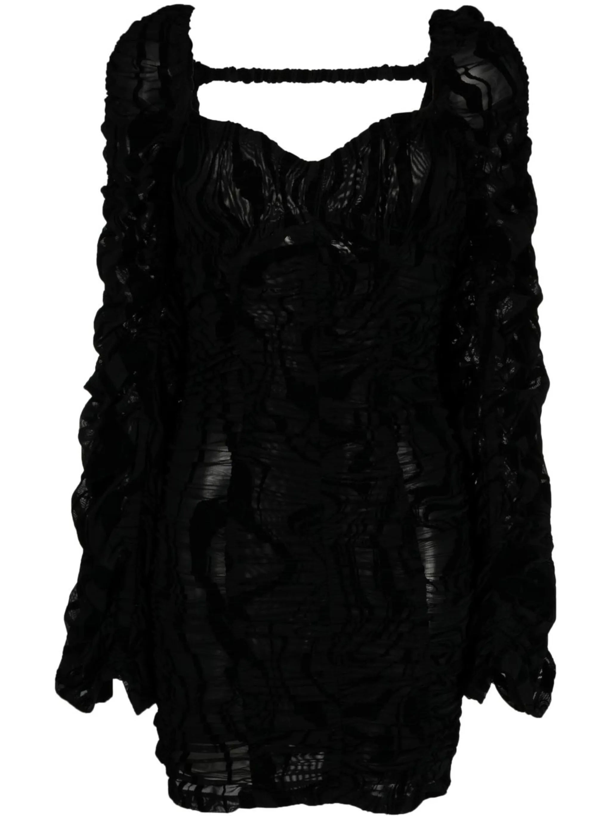 Rikke semi-sheer minidress