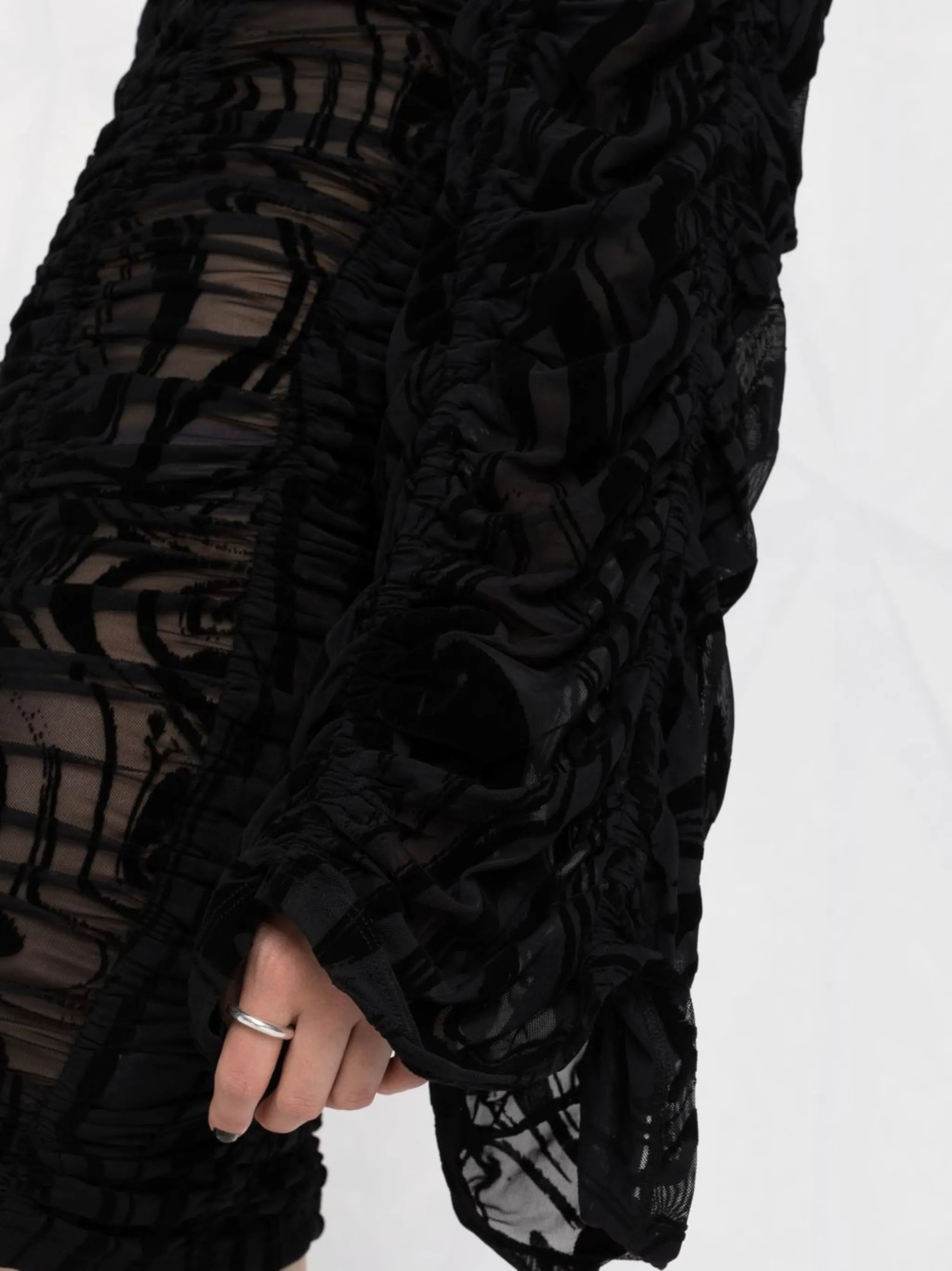 Rikke semi-sheer minidress