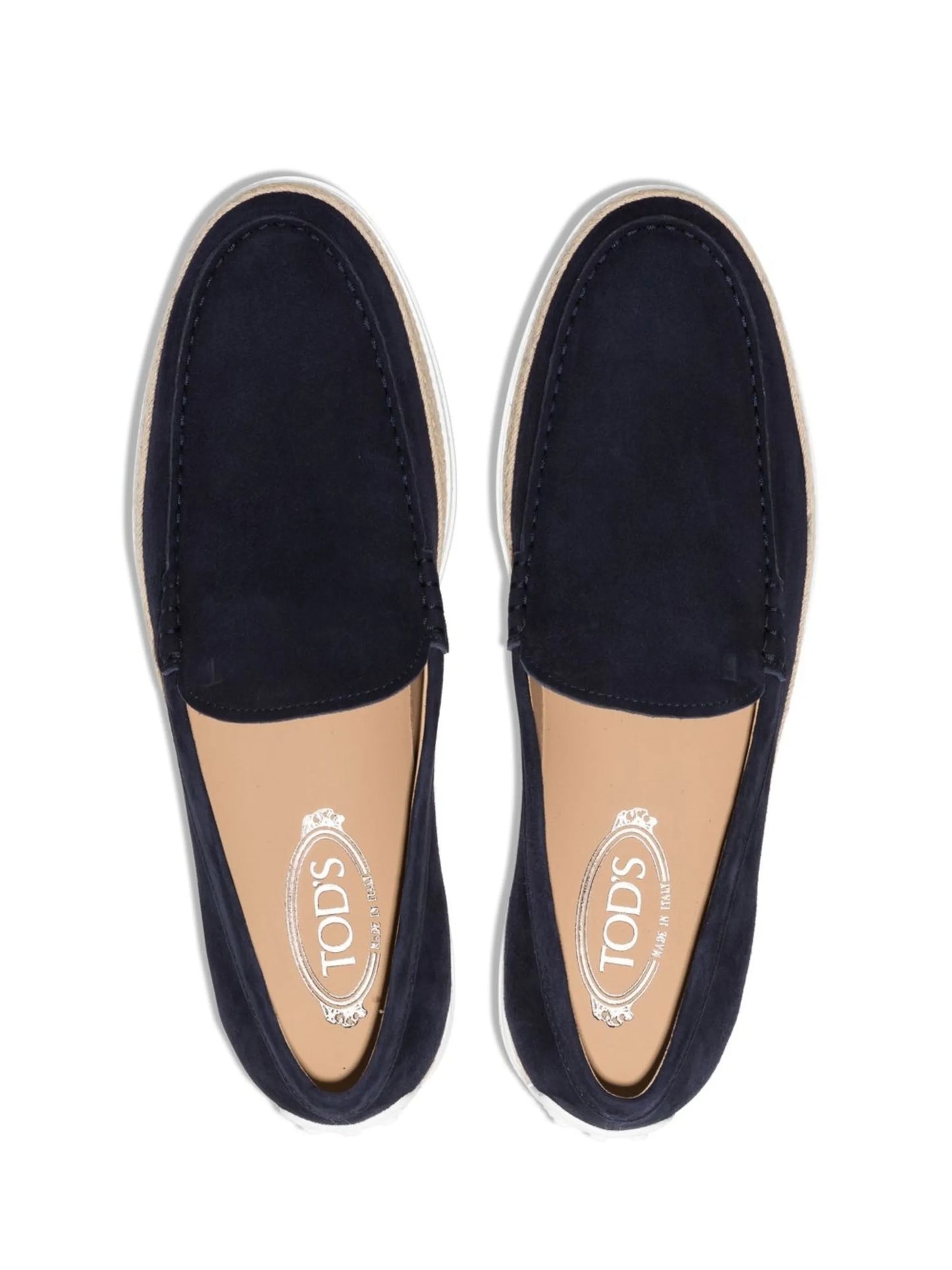 suede espadrille loafers
