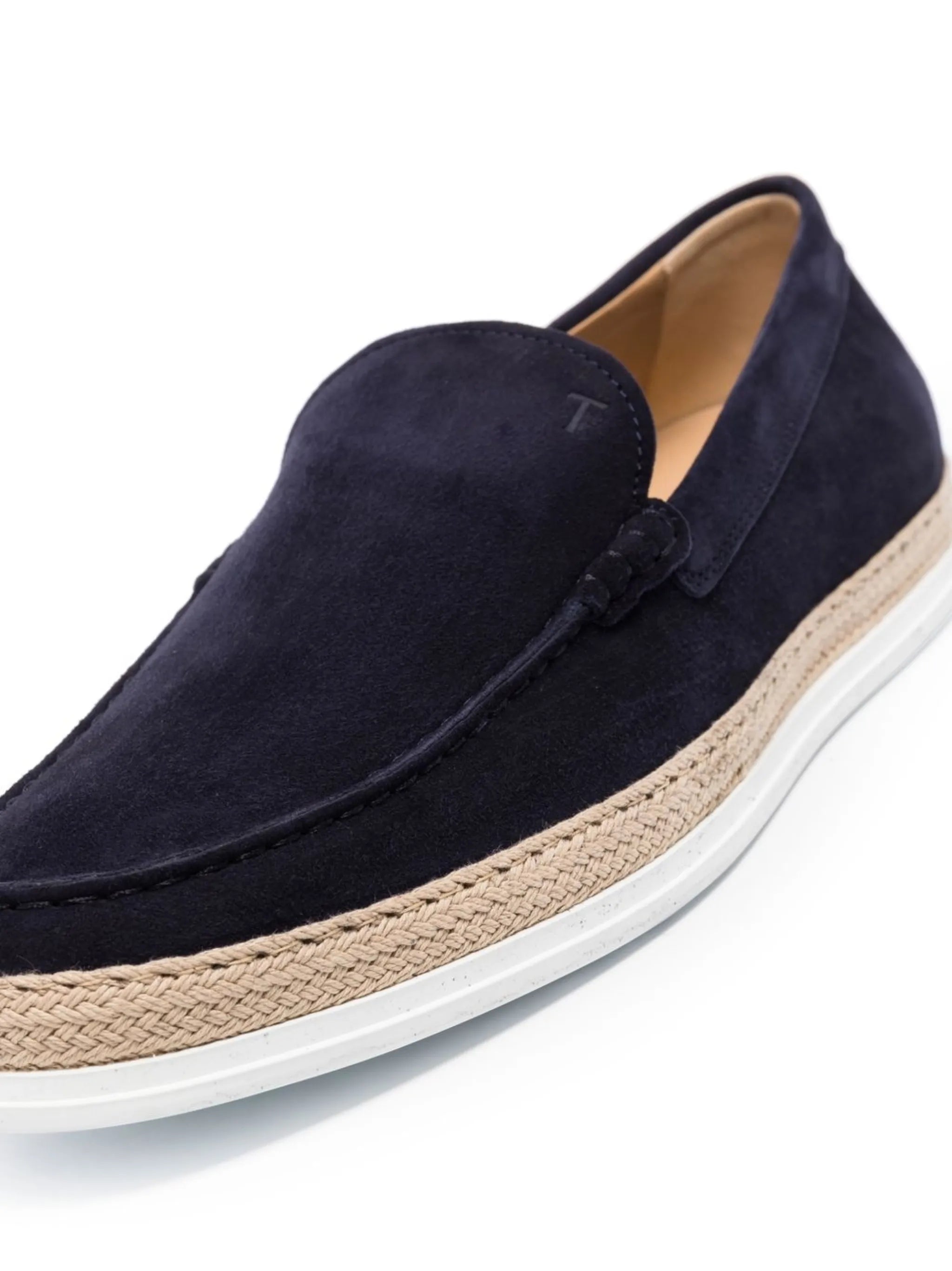 suede espadrille loafers