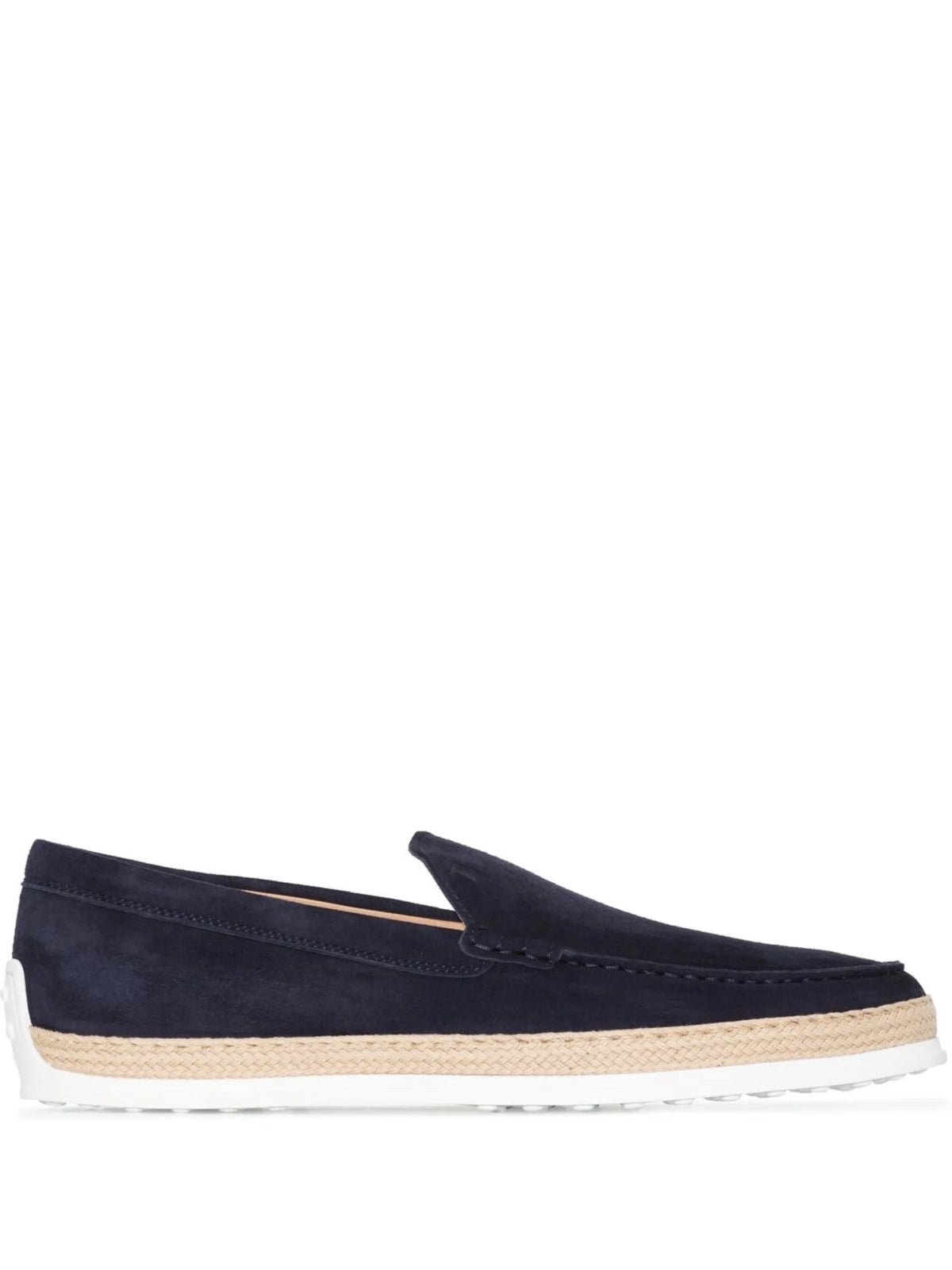 suede espadrille loafers