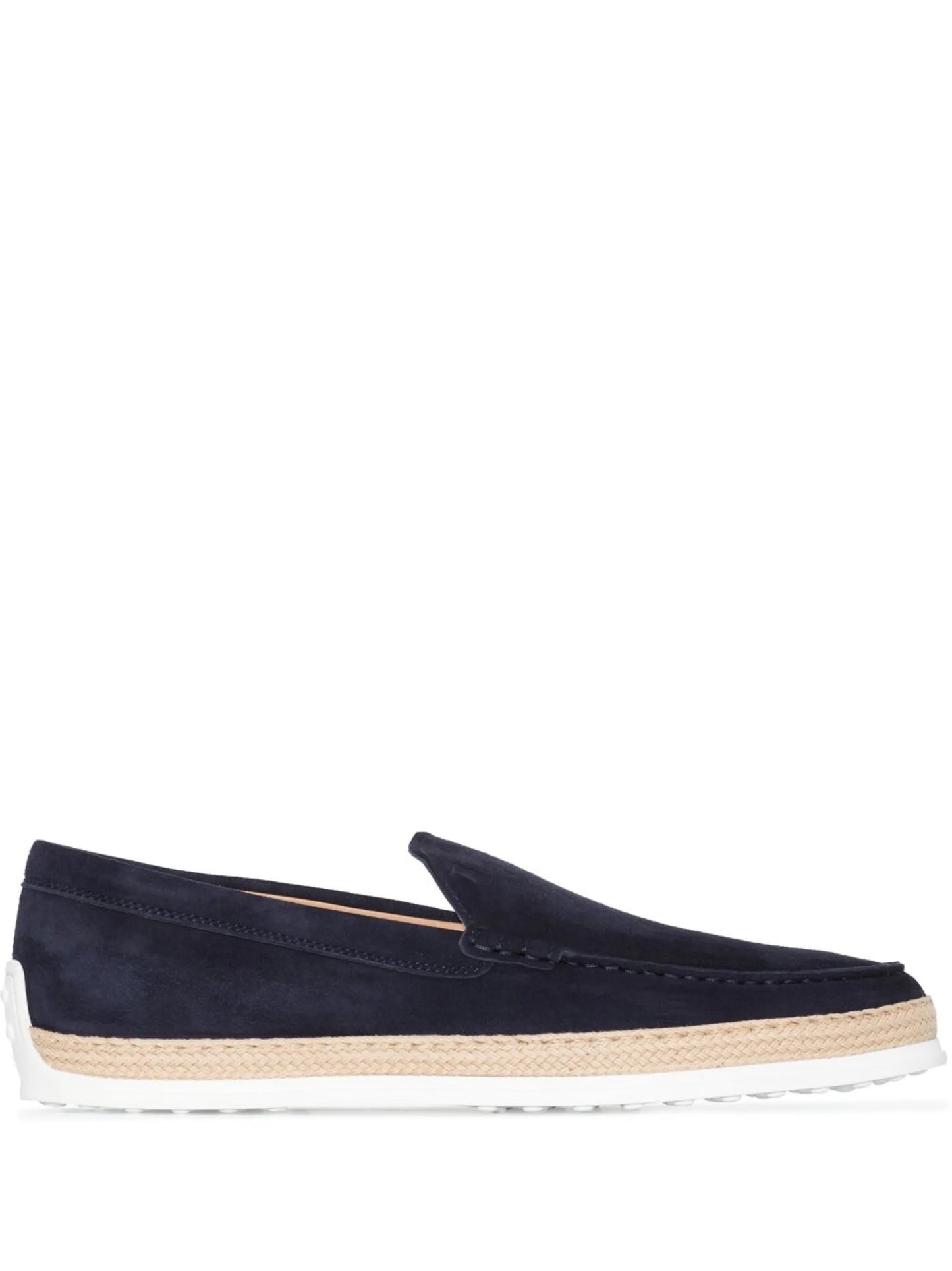 suede espadrille loafers