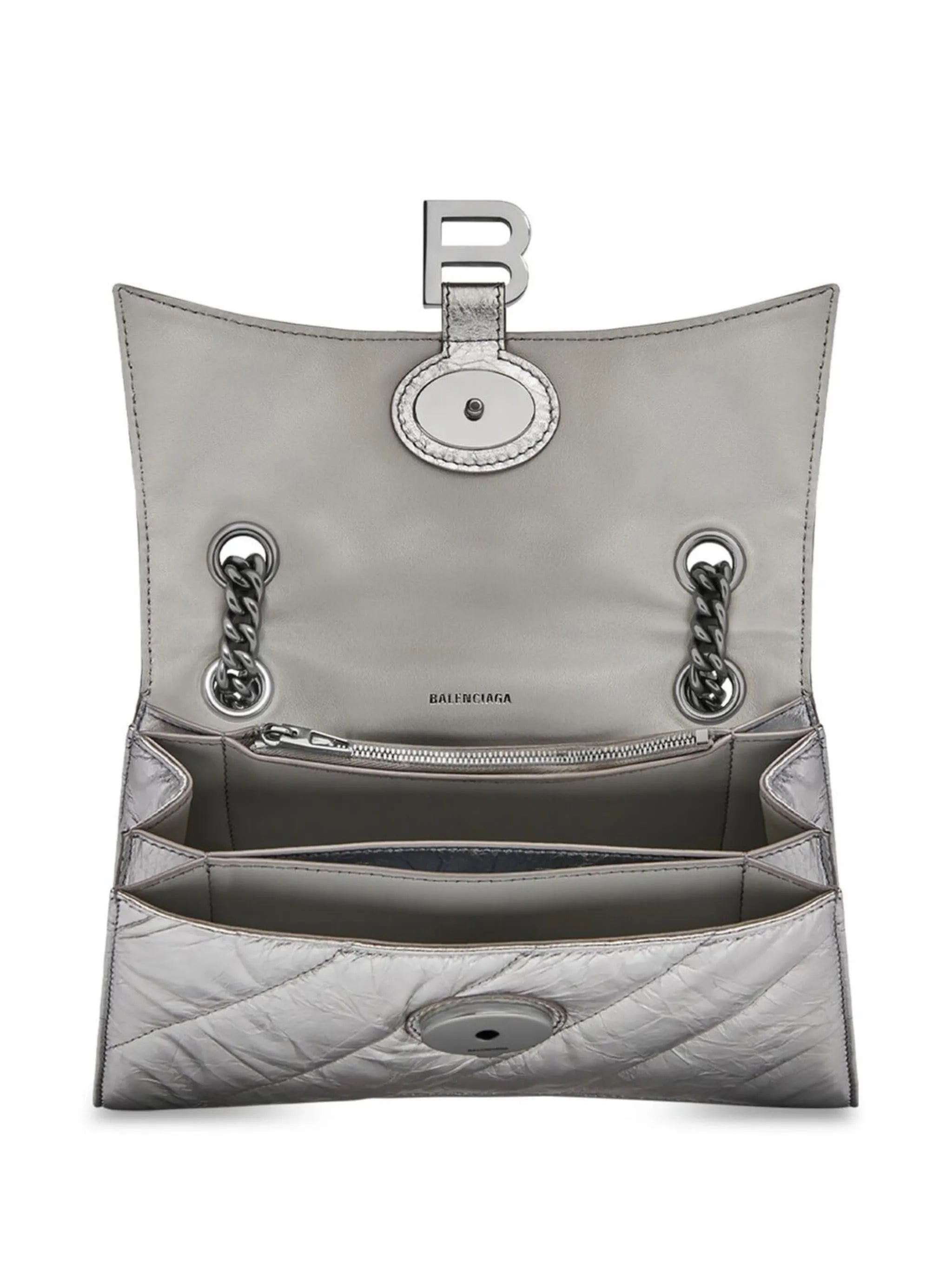 Crush chain-strap shoulder bag