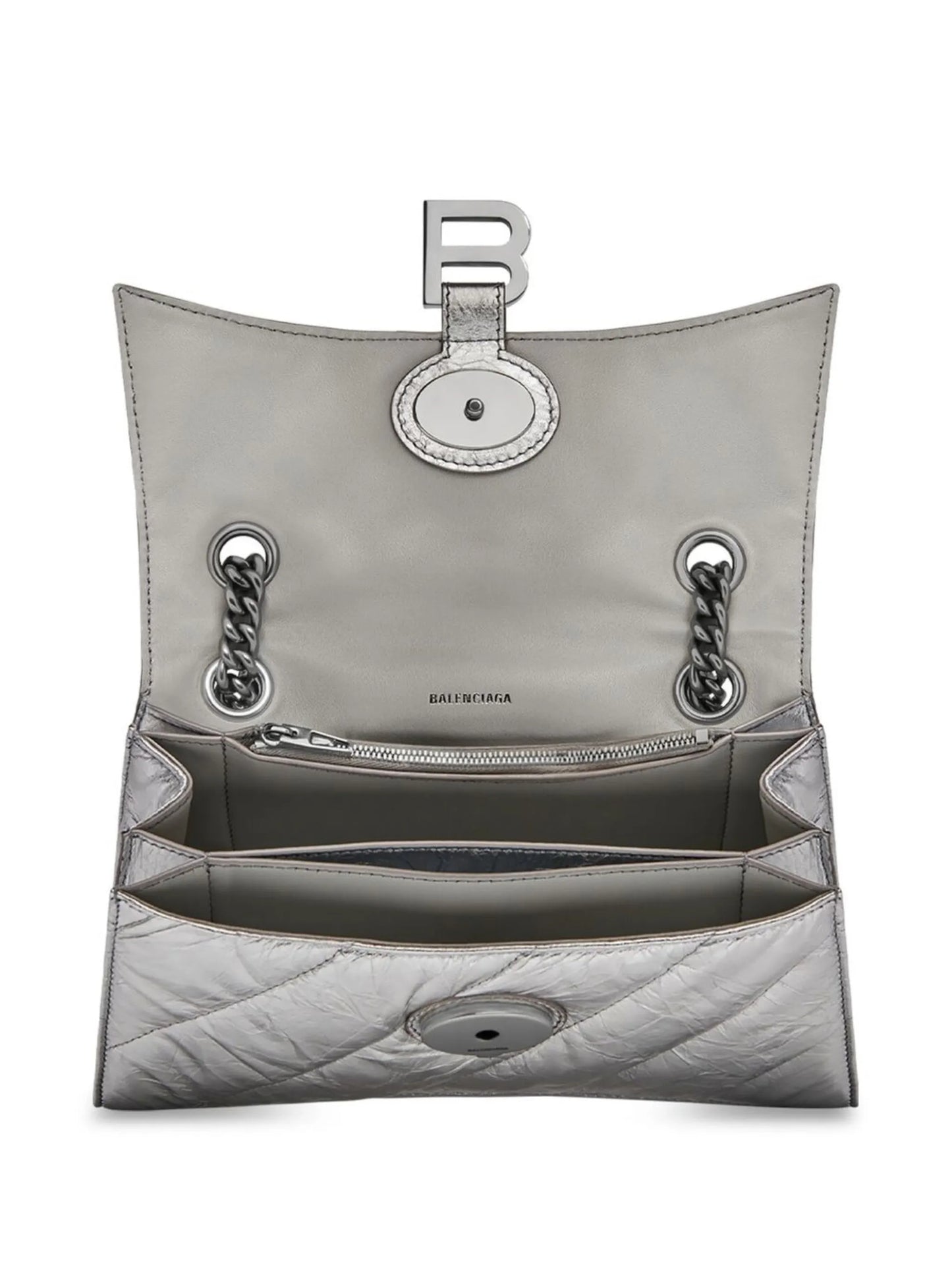 Crush chain-strap shoulder bag