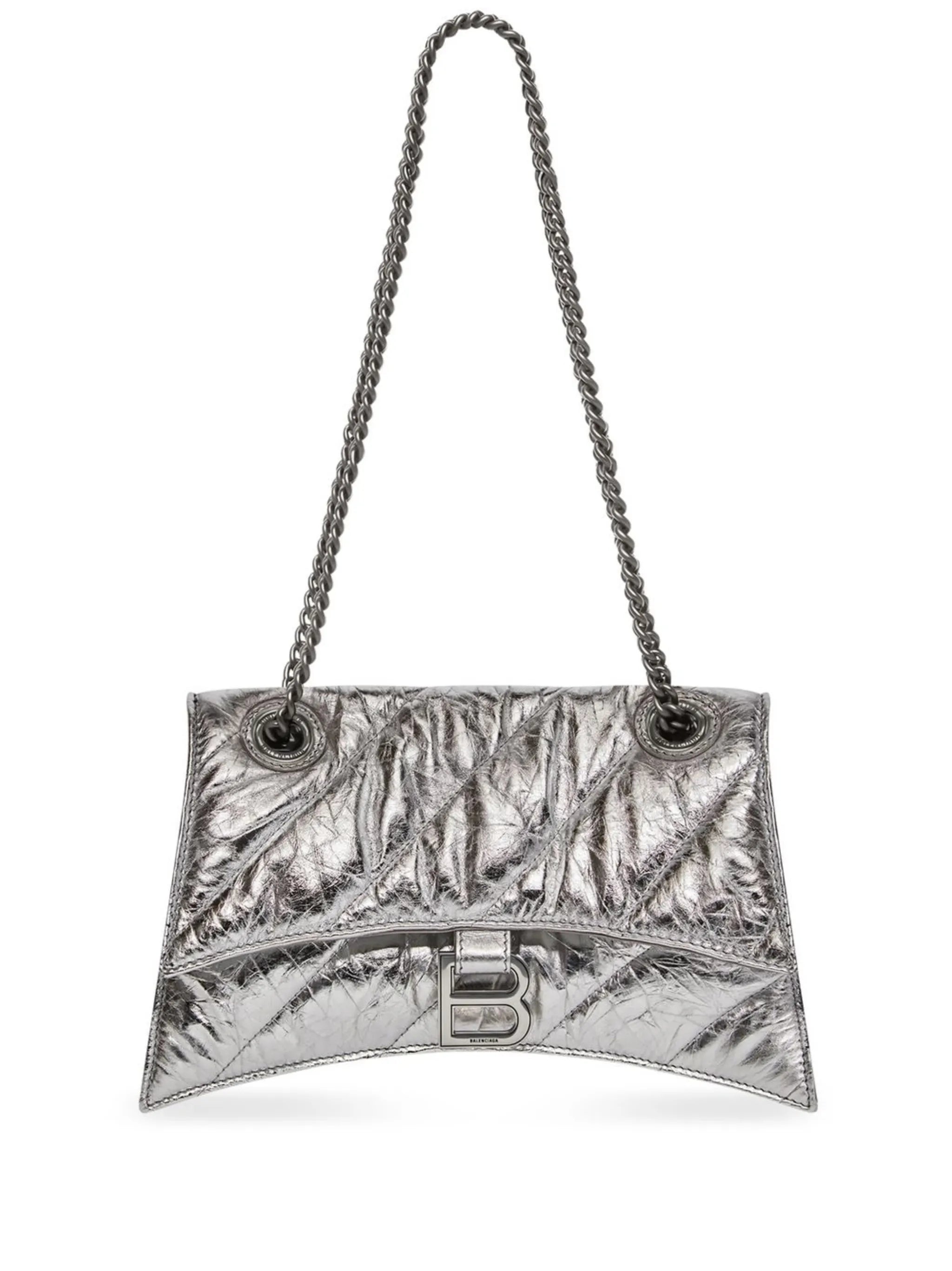 Crush chain-strap shoulder bag