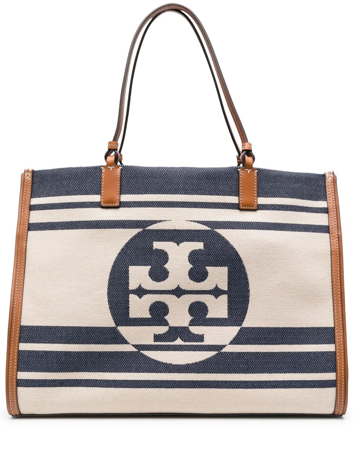 logo-print canvas tote bag