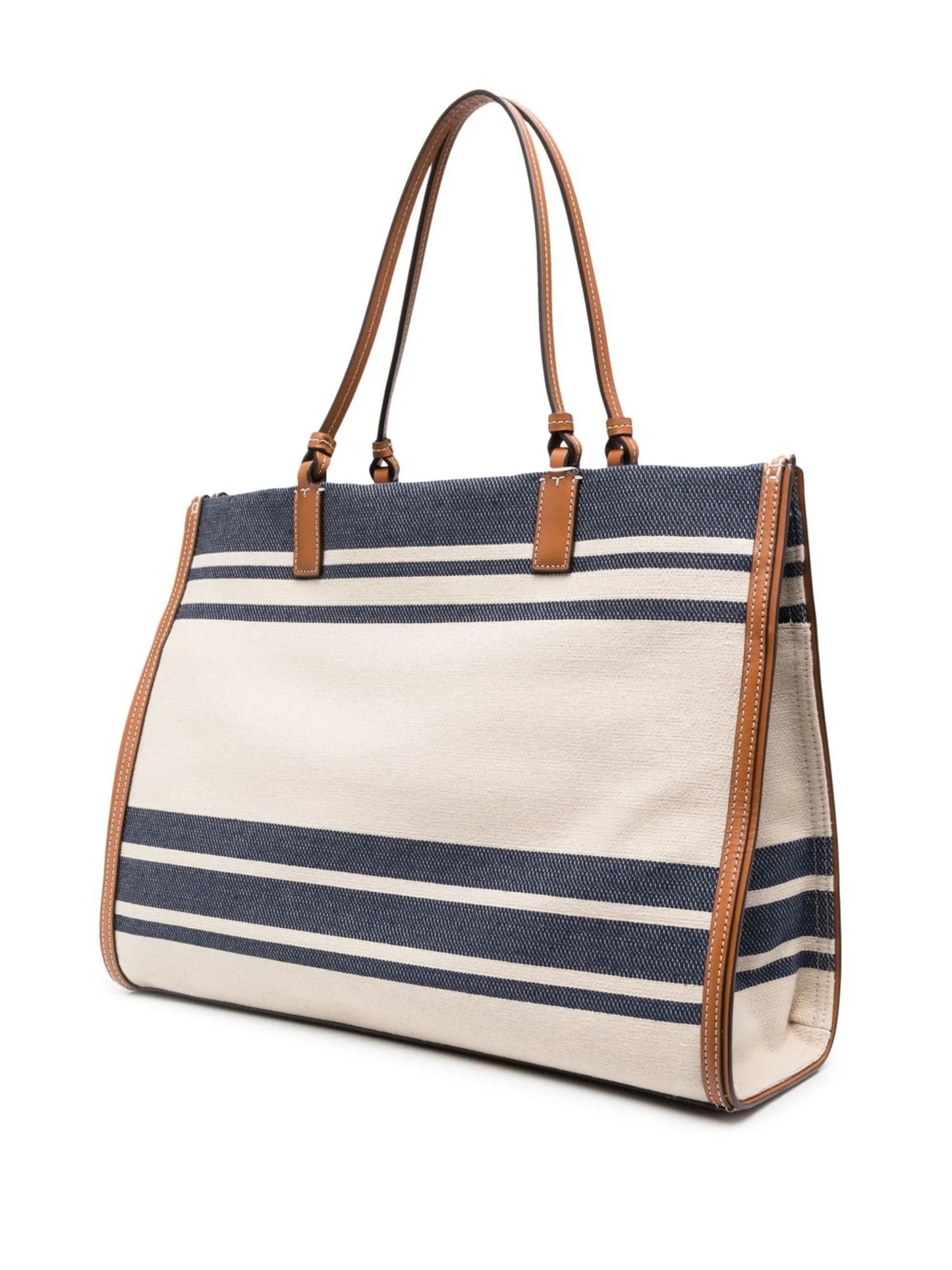 logo-print canvas tote bag