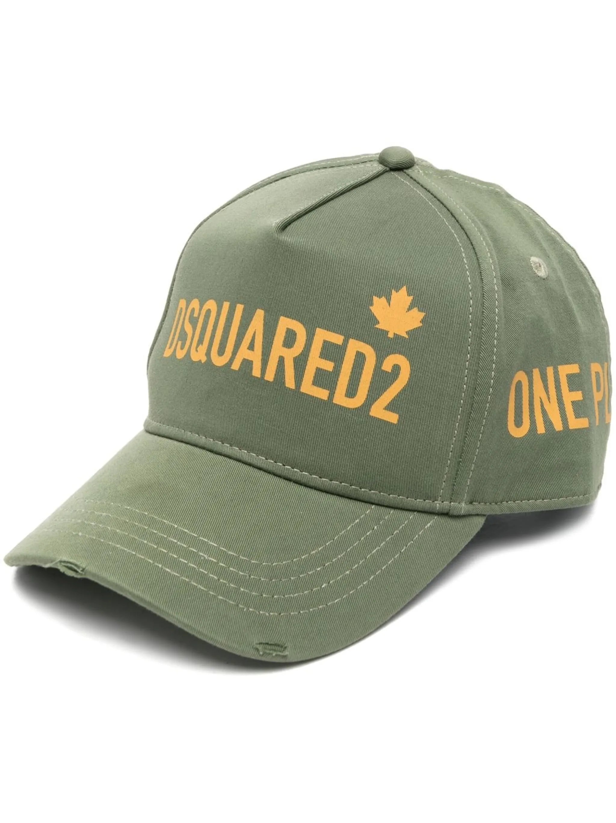 logo-slogan print cap