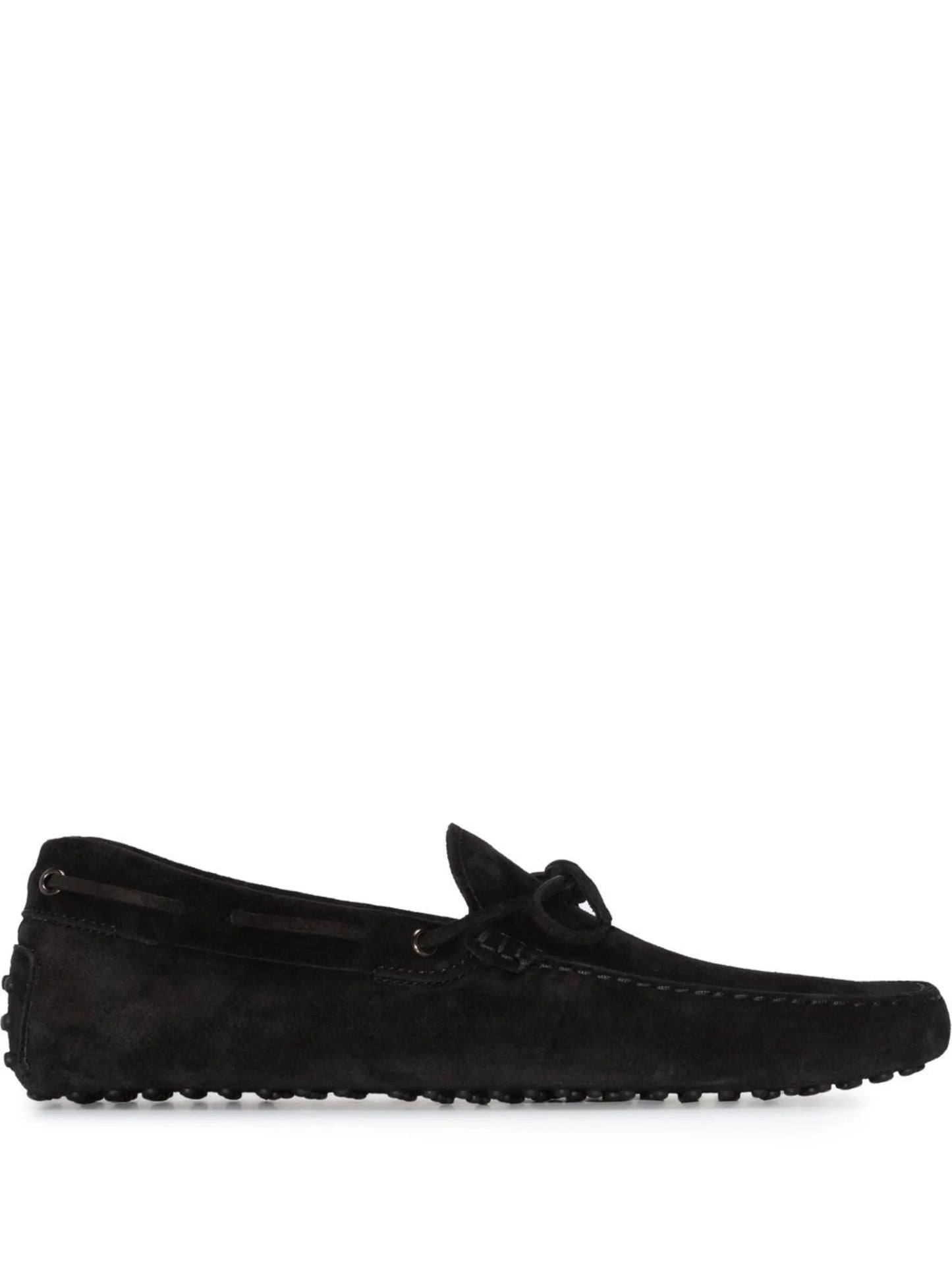 bow-detail leather loafers