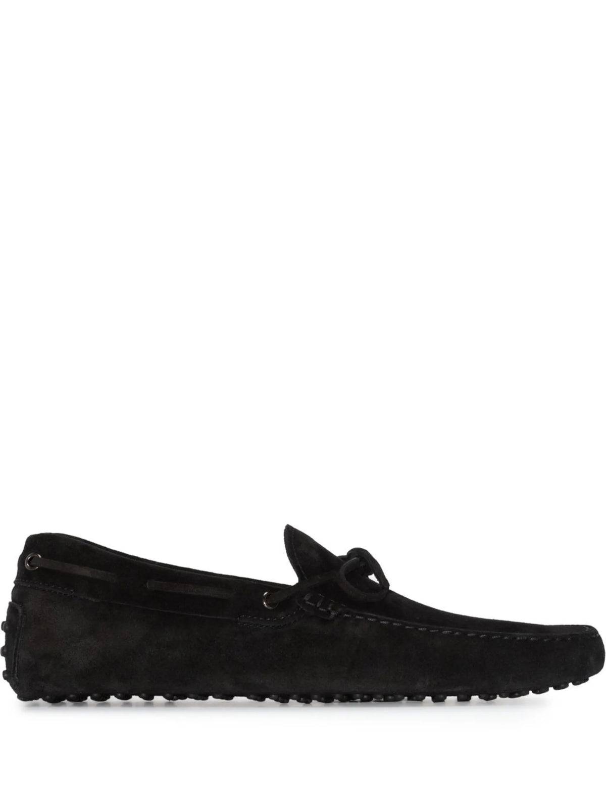 bow-detail leather loafers