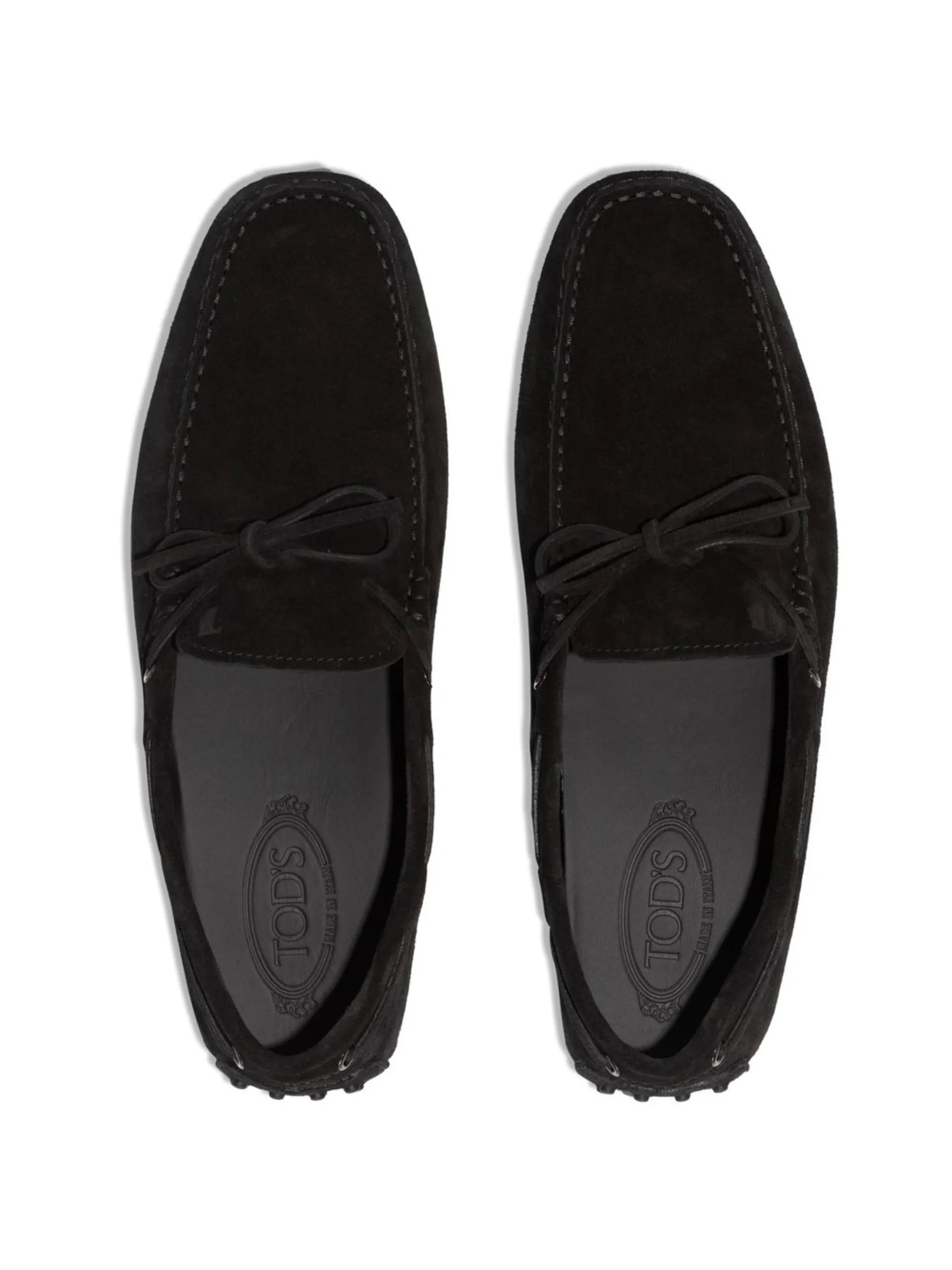 bow-detail leather loafers