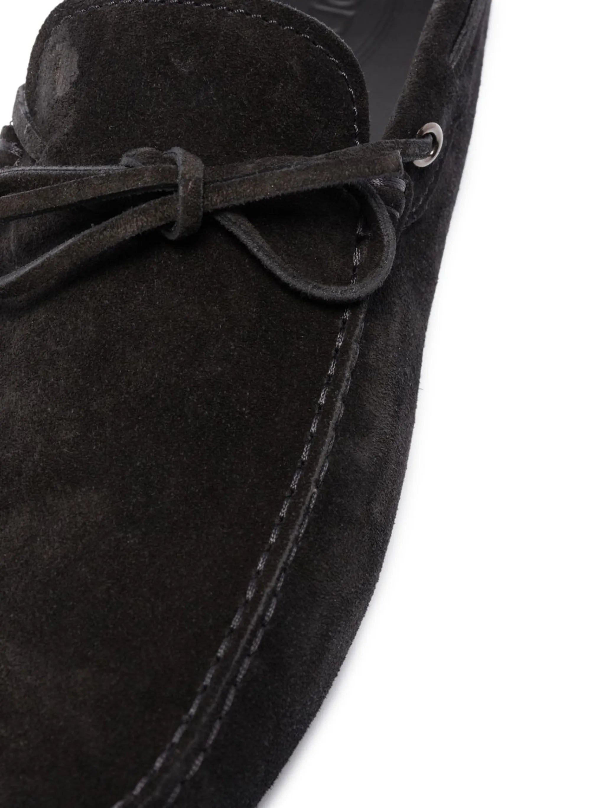 bow-detail leather loafers