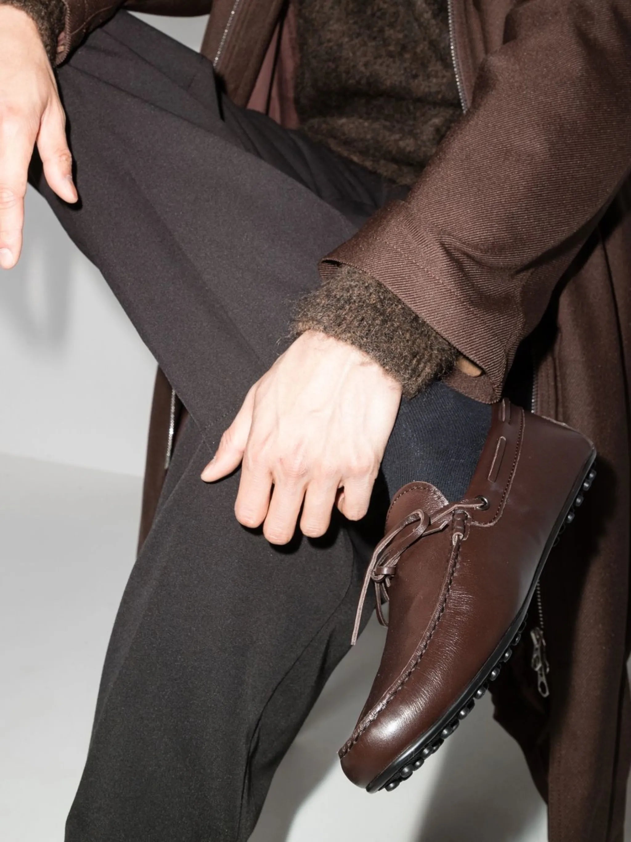 Gommino leather loafers