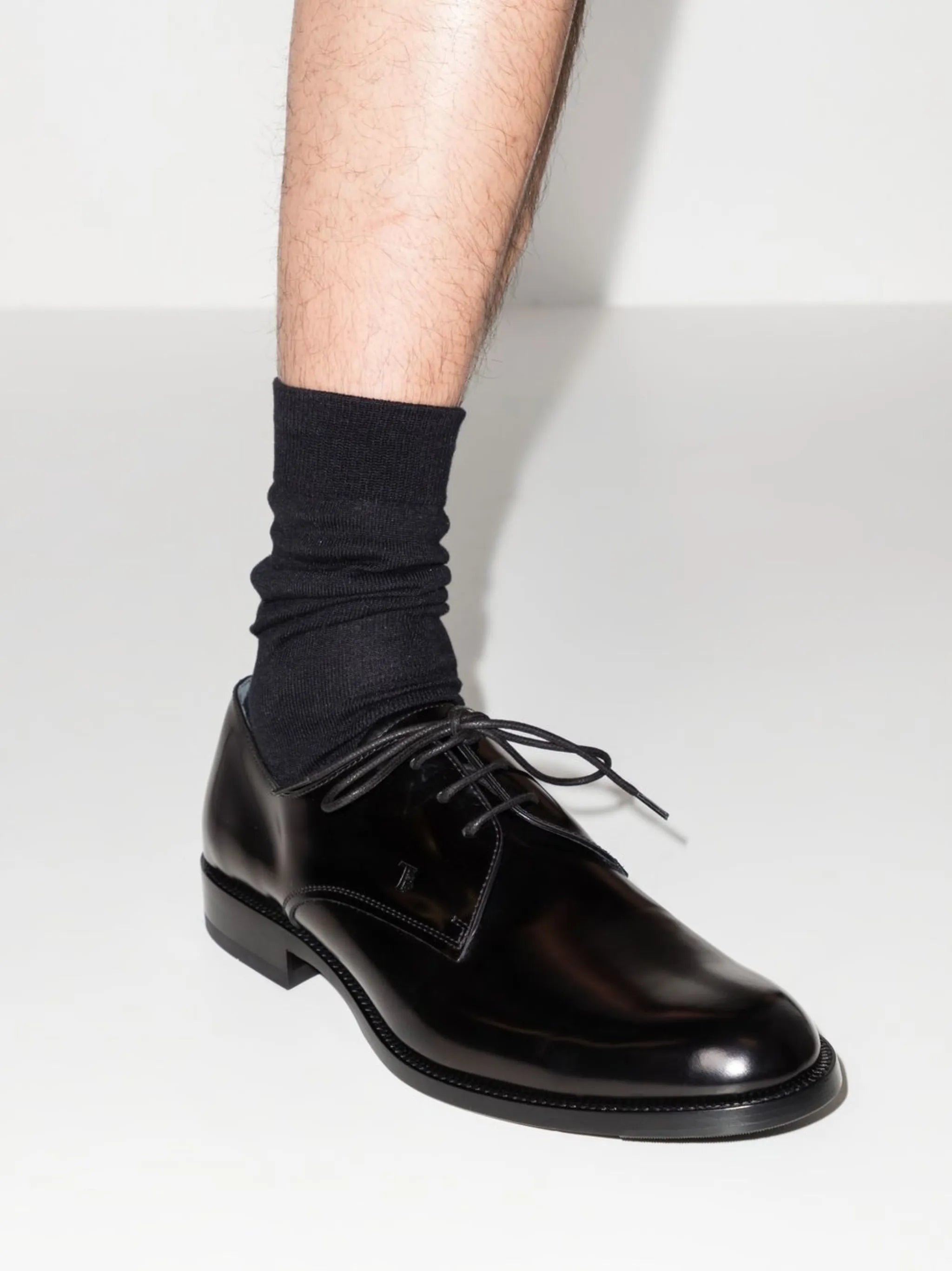 polished leather derby shoes