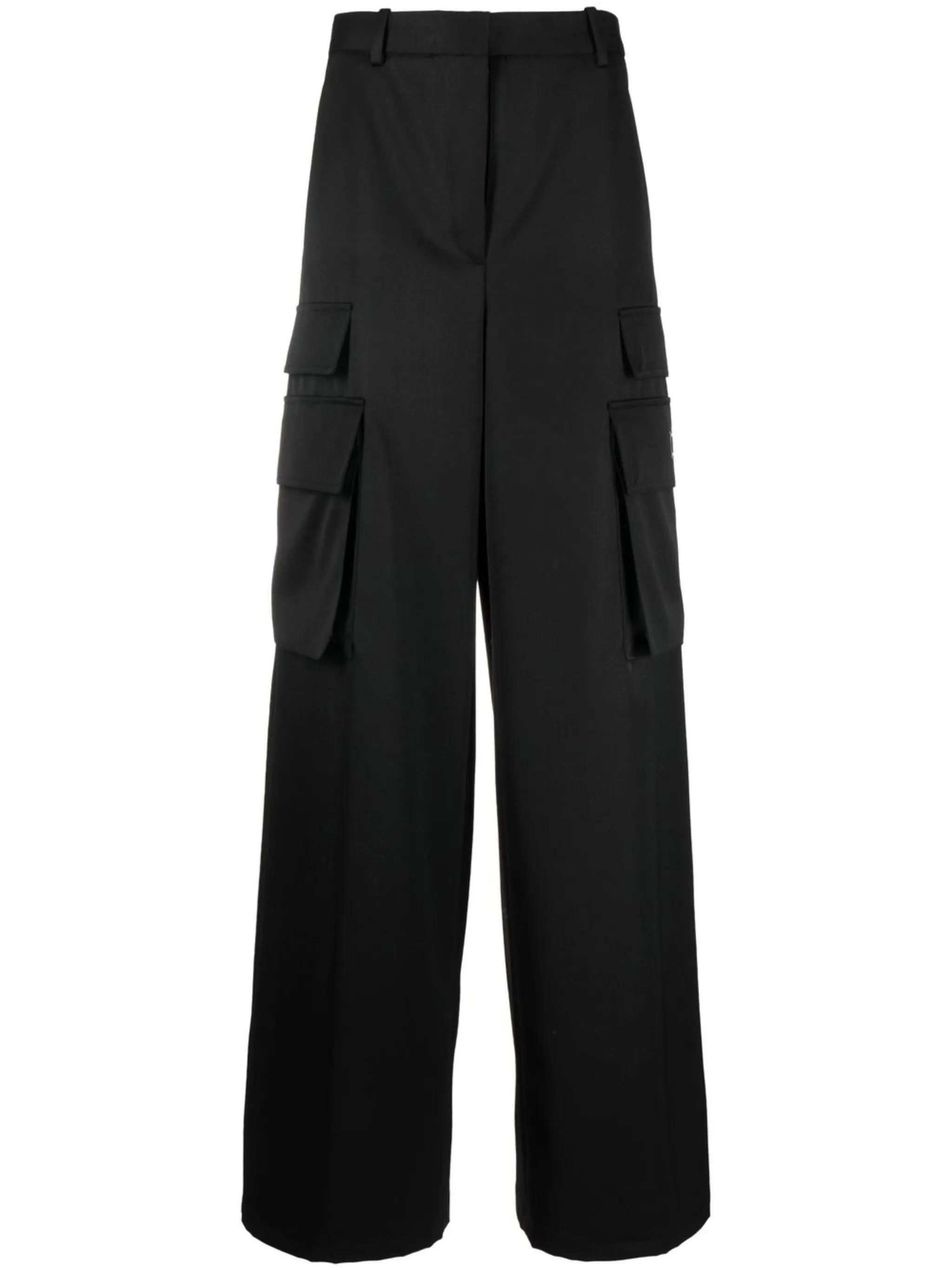 logo-appliqué cargo trousers