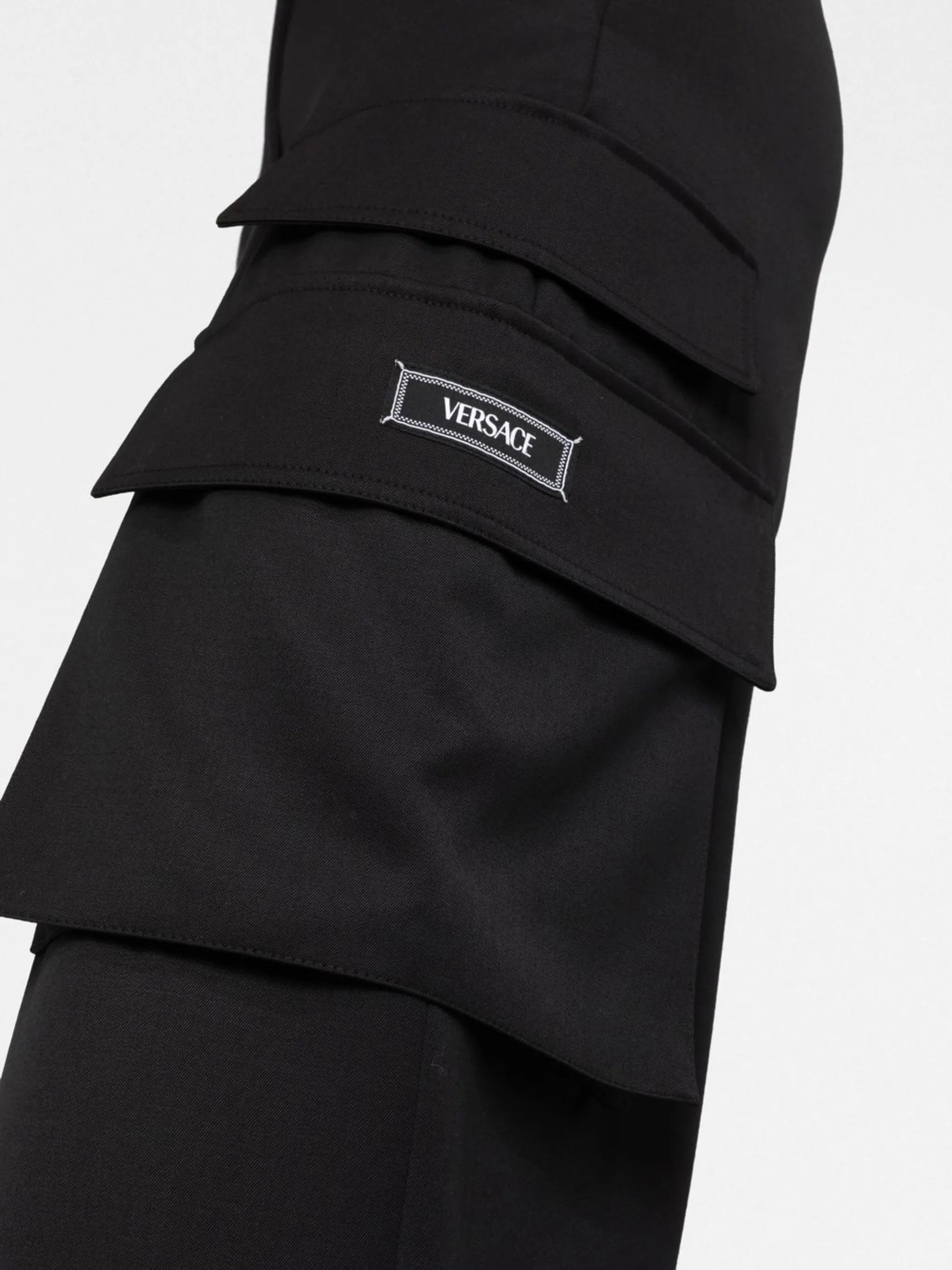 logo-appliqué cargo trousers