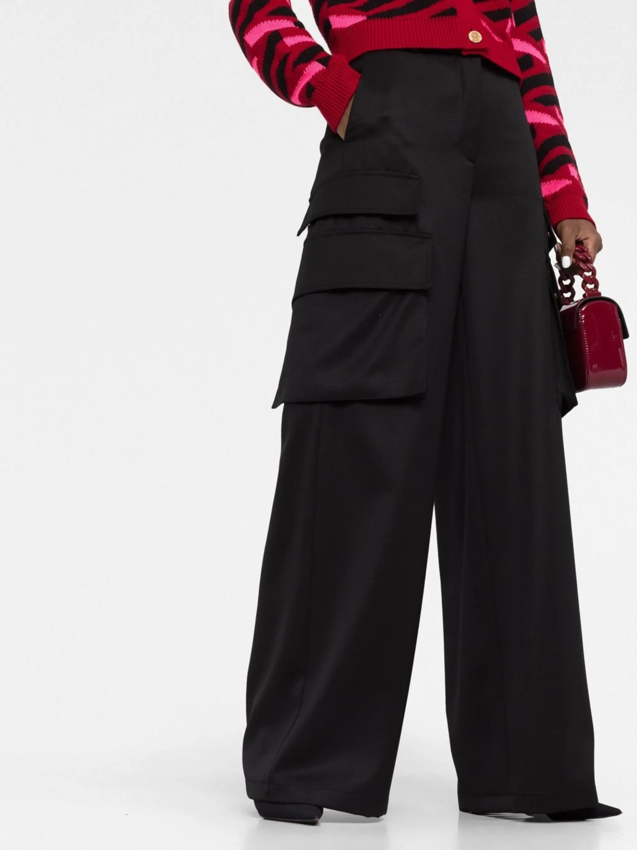 logo-appliqué cargo trousers