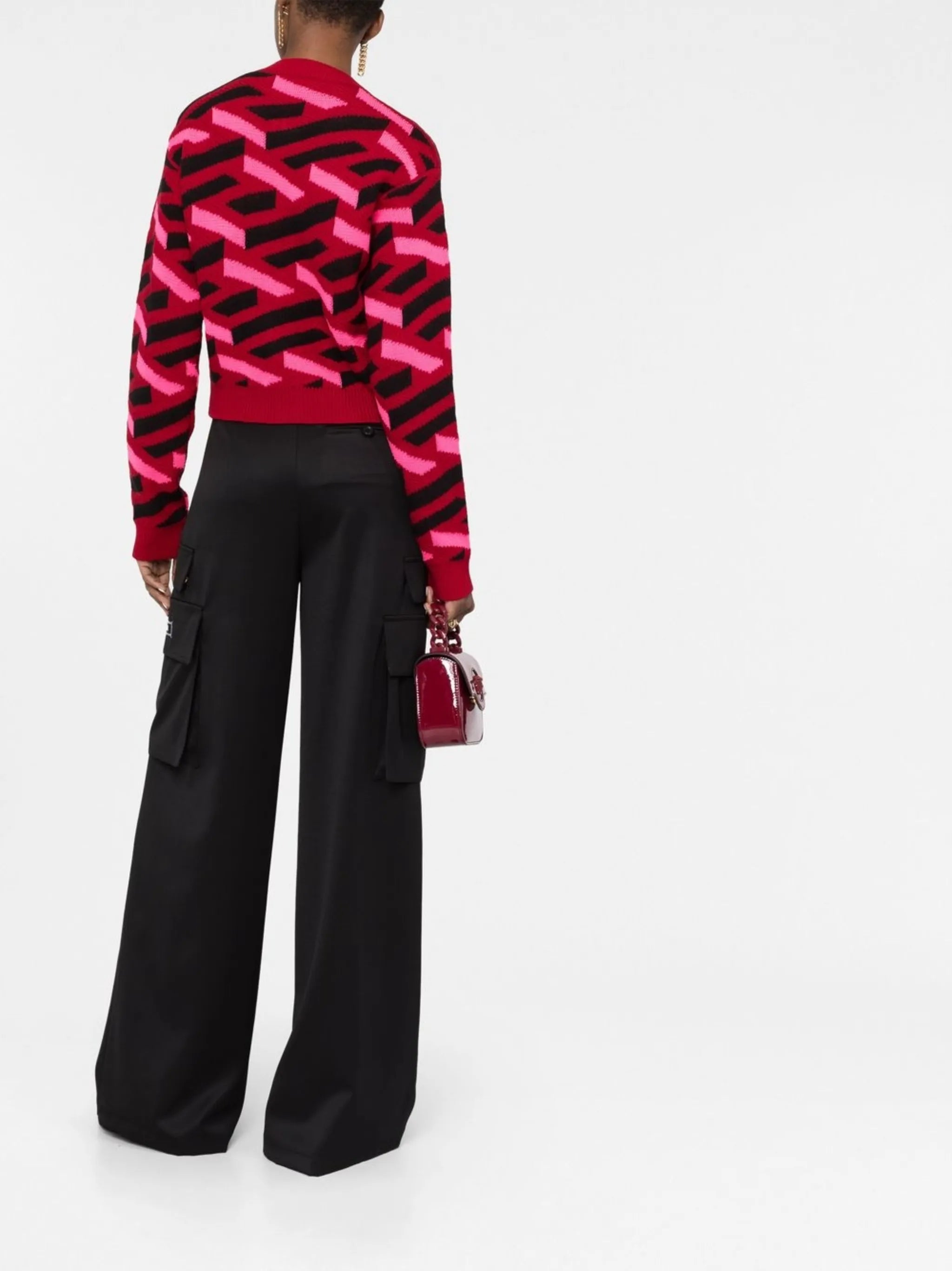 logo-appliqué cargo trousers