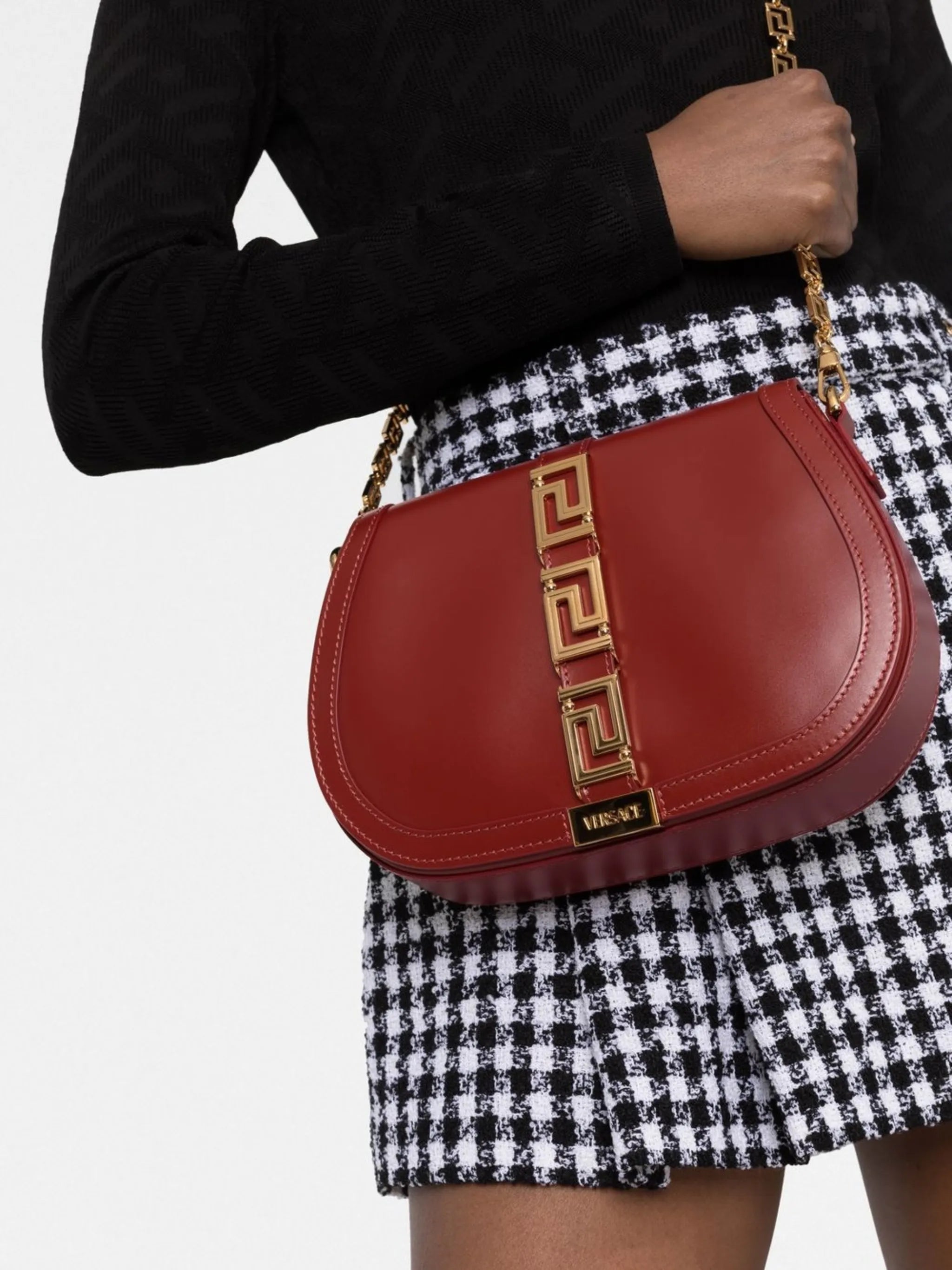large Greca Goddess shoulder bag