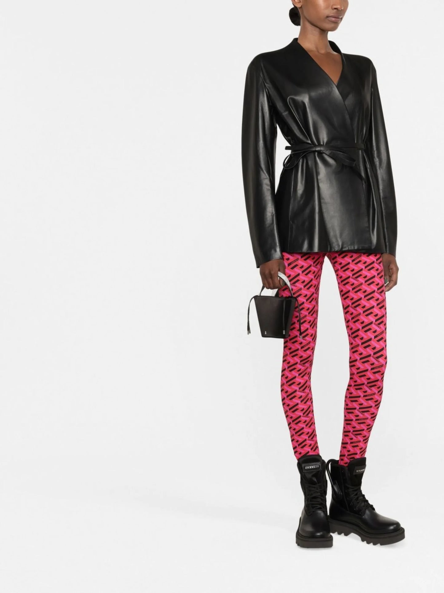 La Greca print leggings