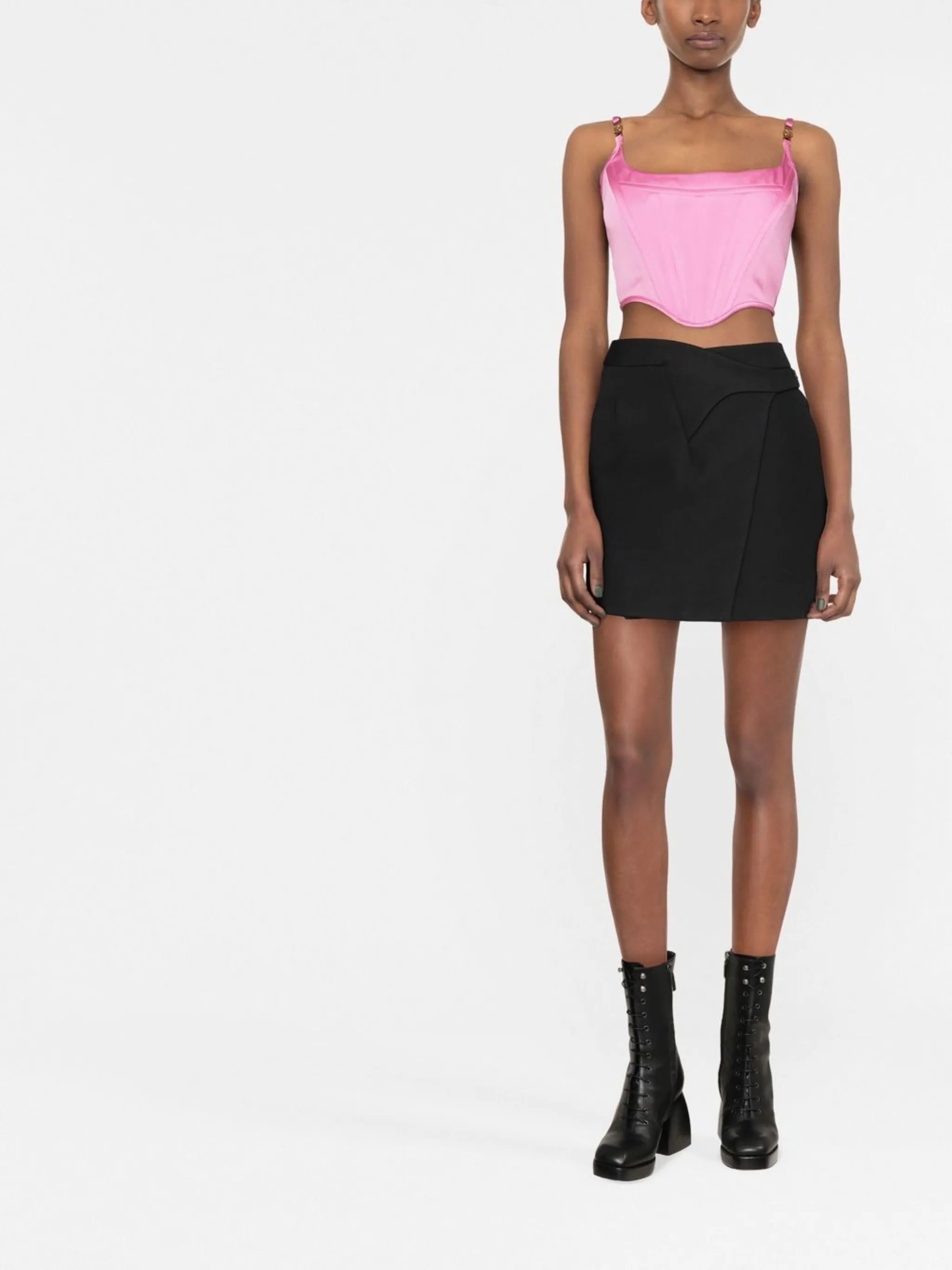Medusa '95 satin corset top