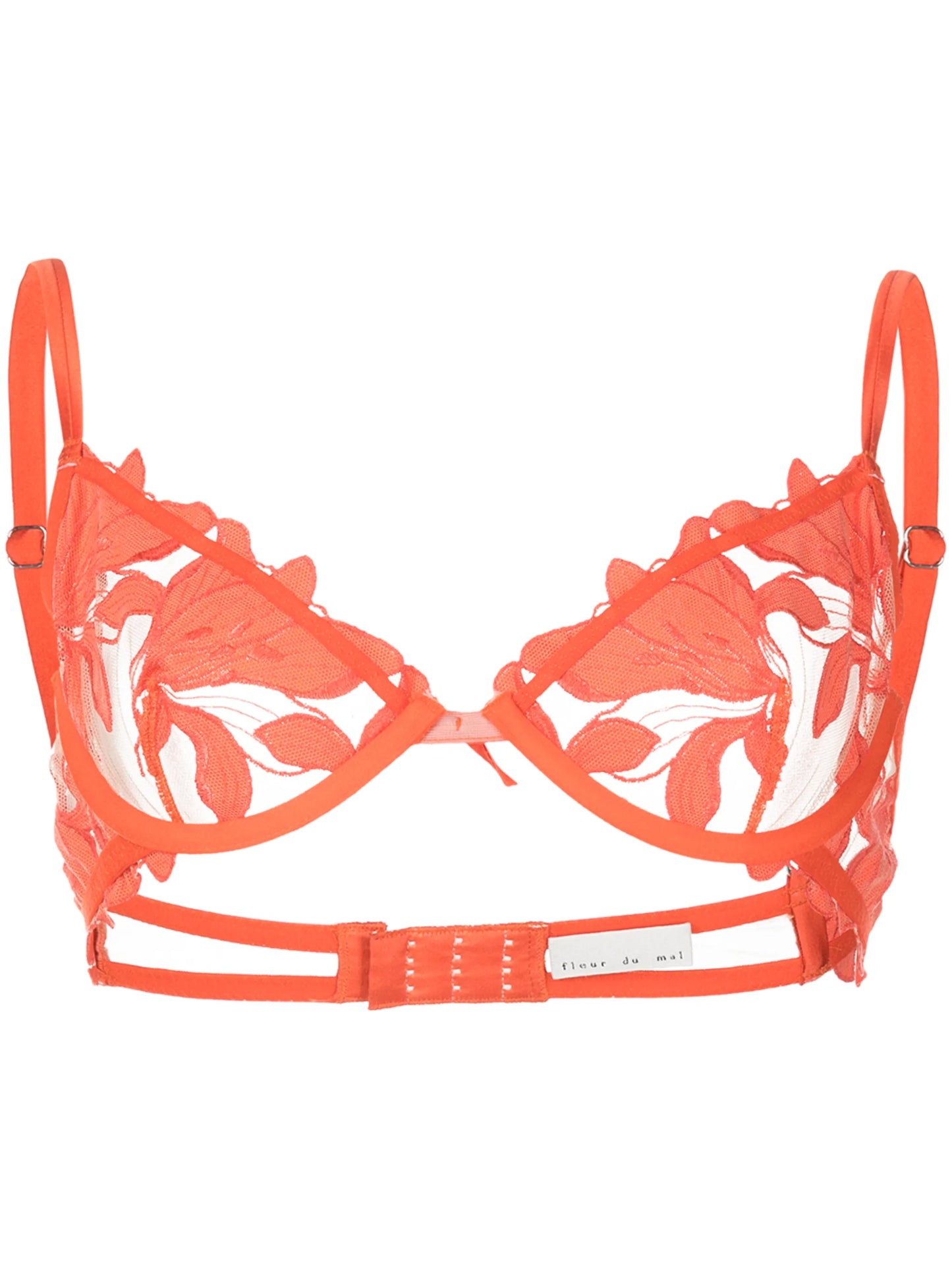Lily embroidered plunge demi bra