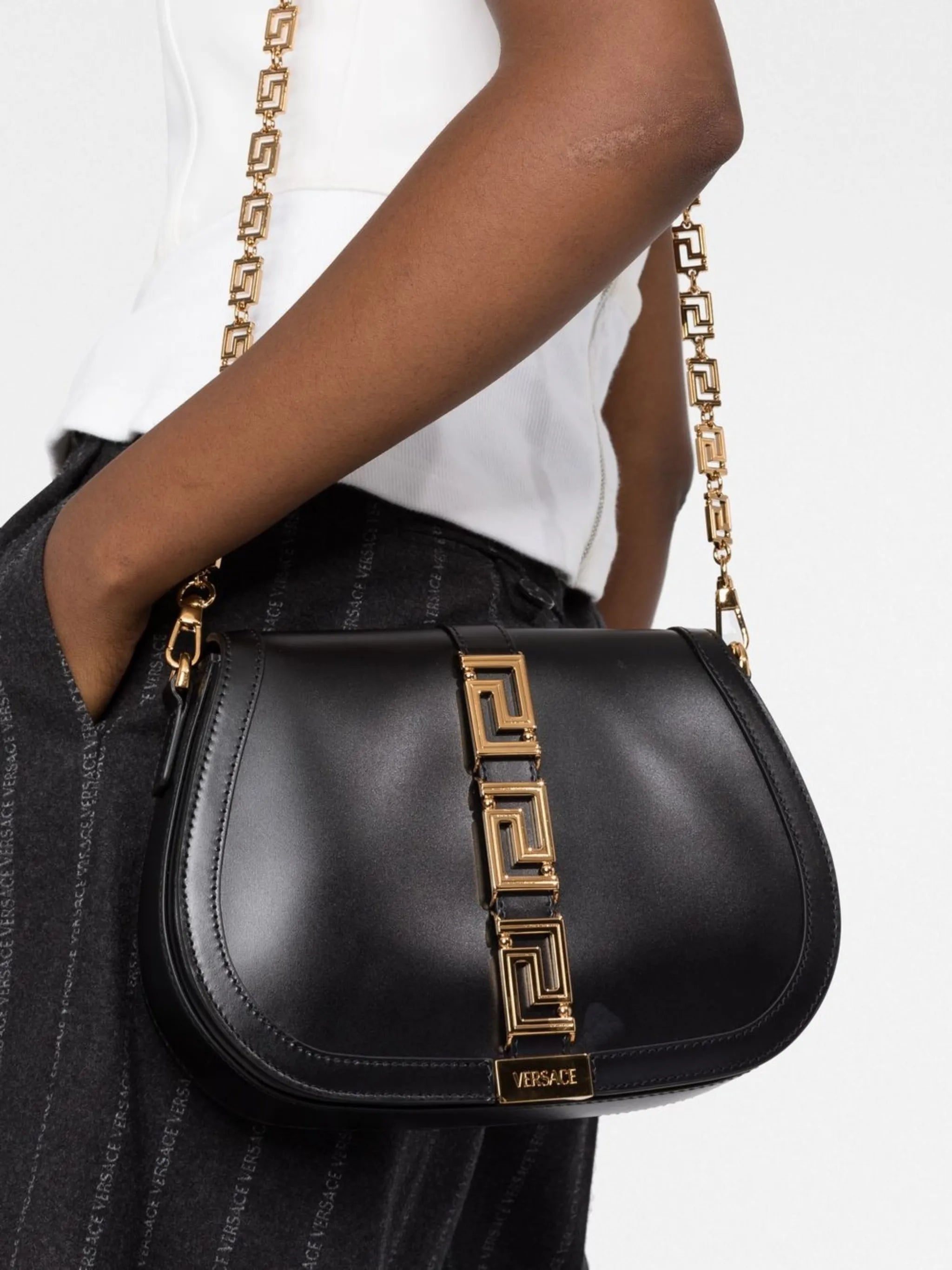 large Greca Goddess shoulder bag