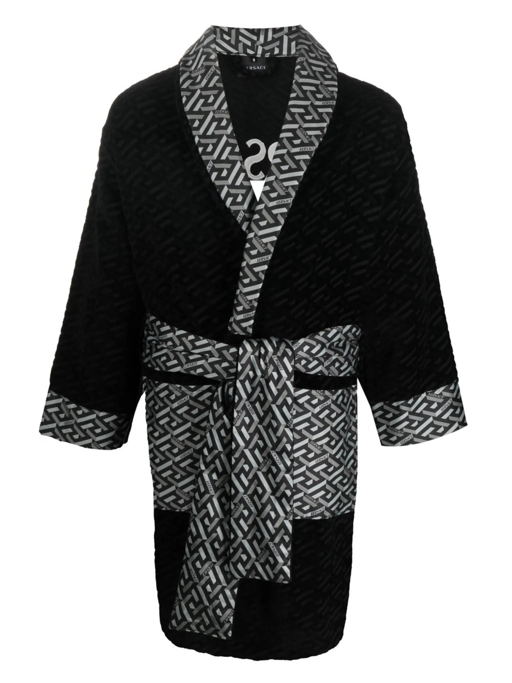 logo-monogram bath robe