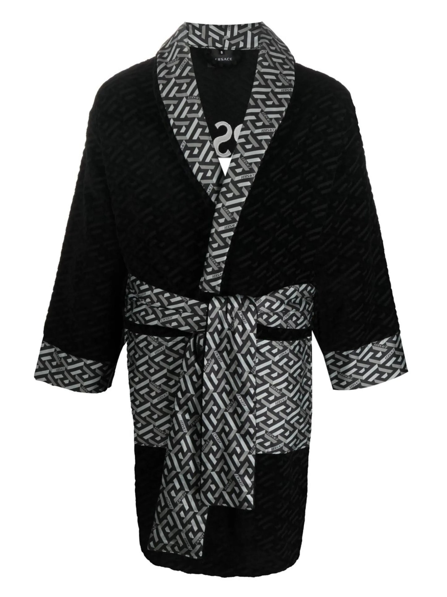 logo-monogram bath robe