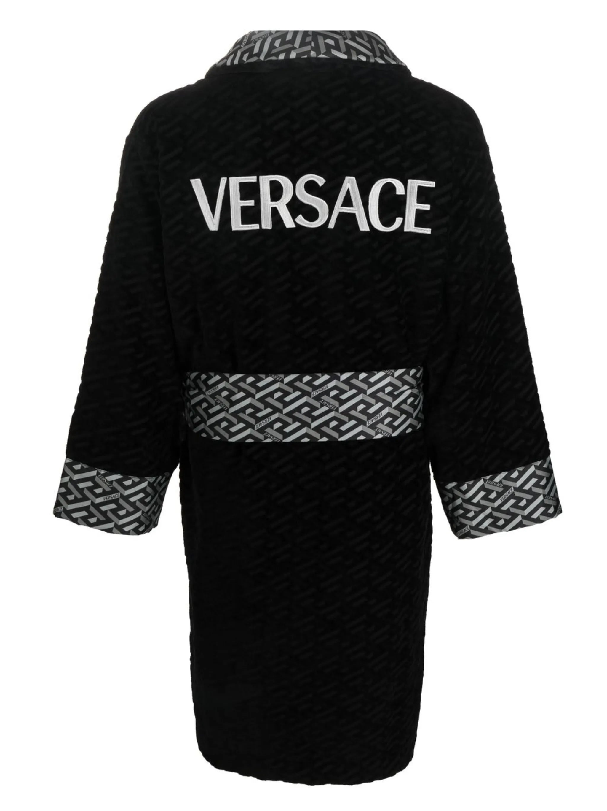 logo-monogram bath robe
