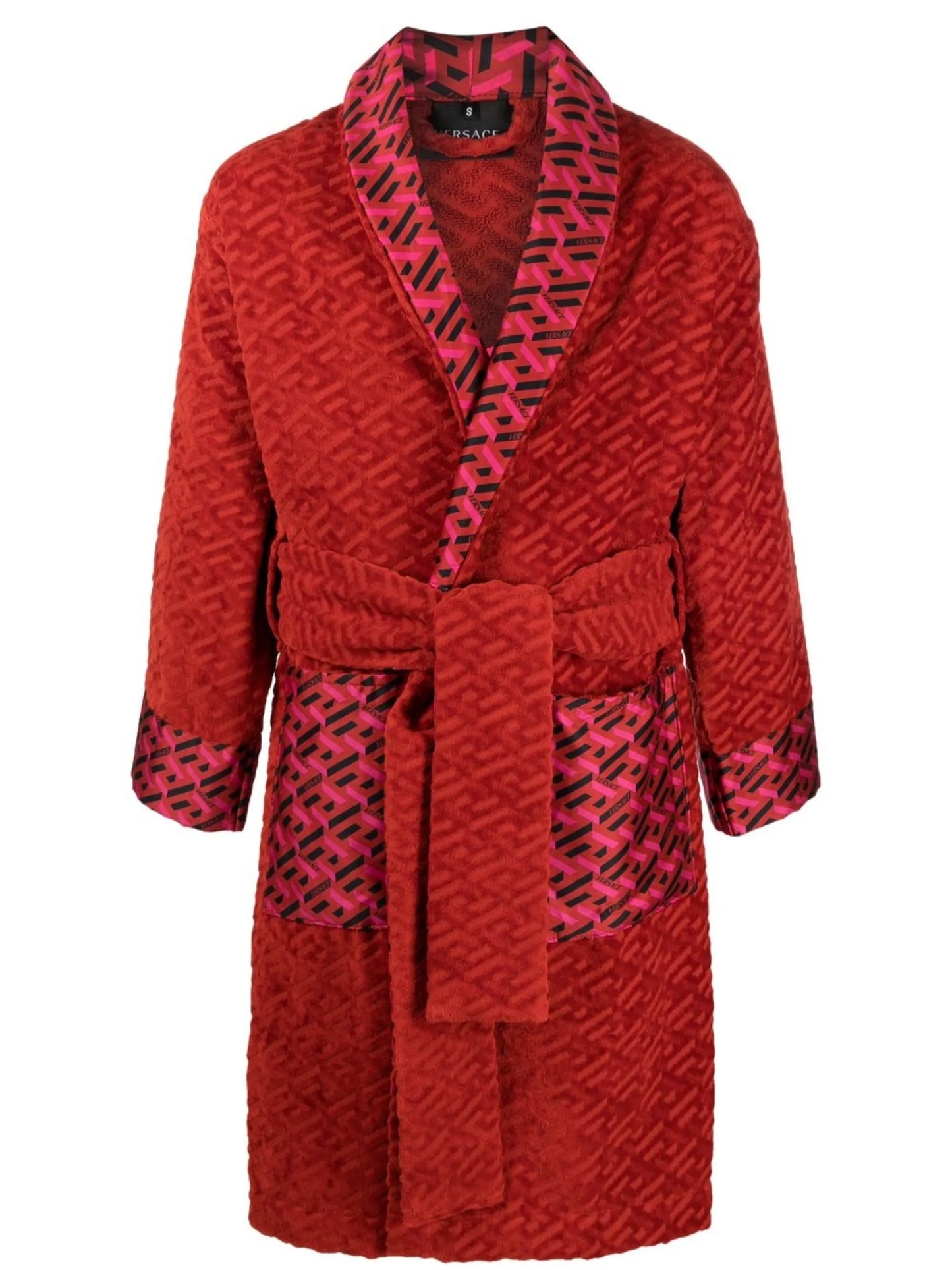 logo-monogram bath robe