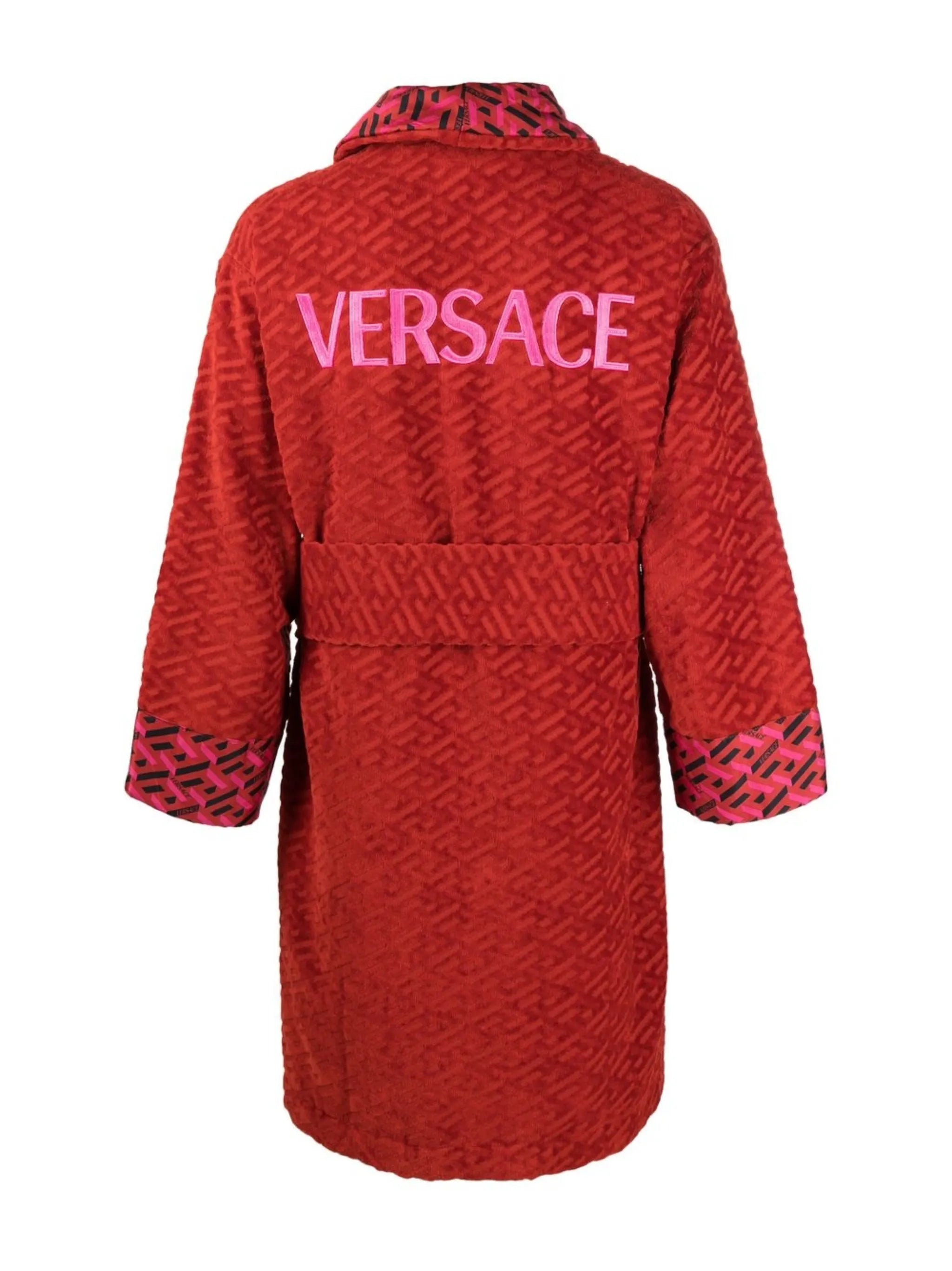 logo-monogram bath robe