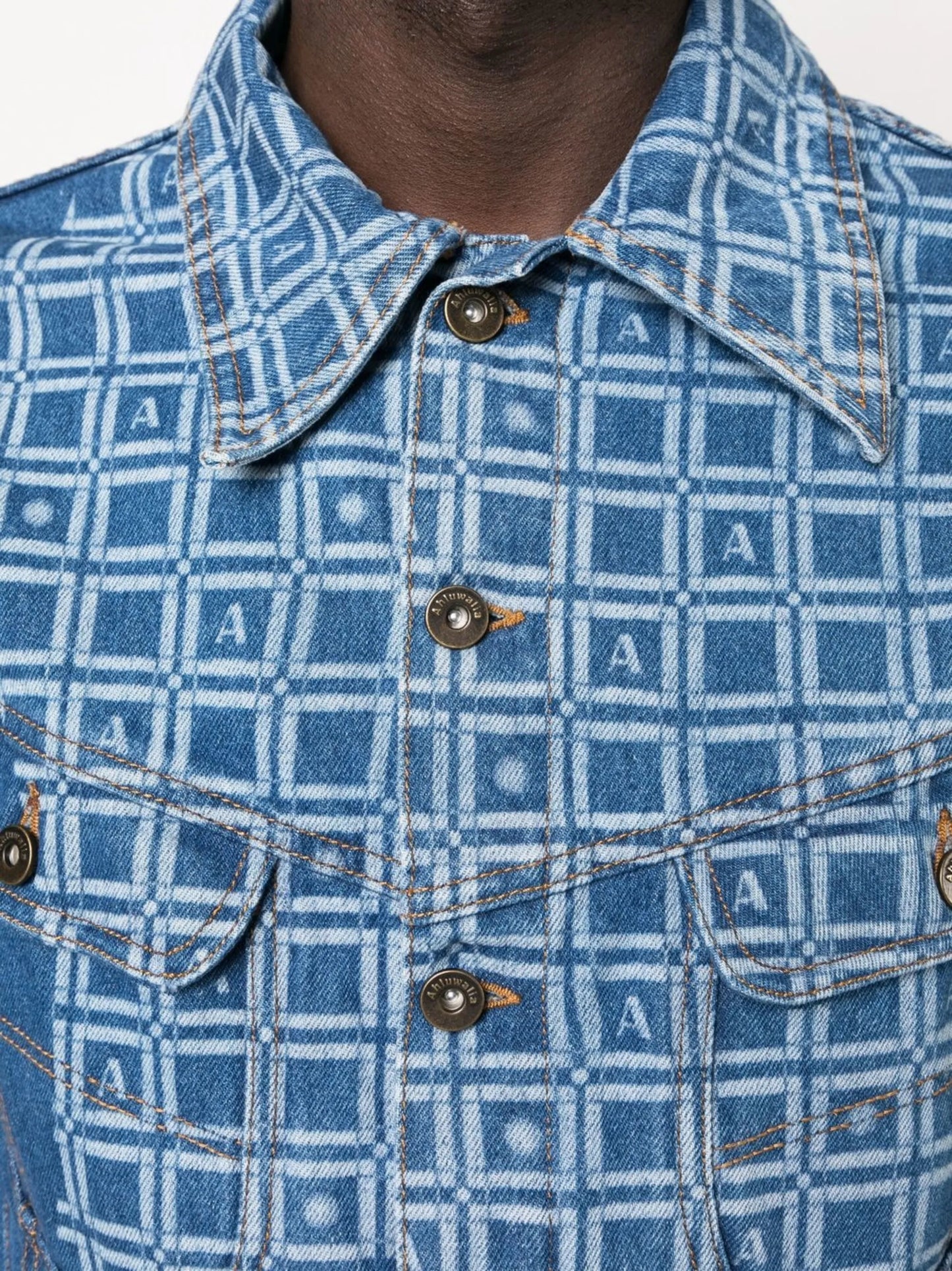 Priya fitted denim-jacket