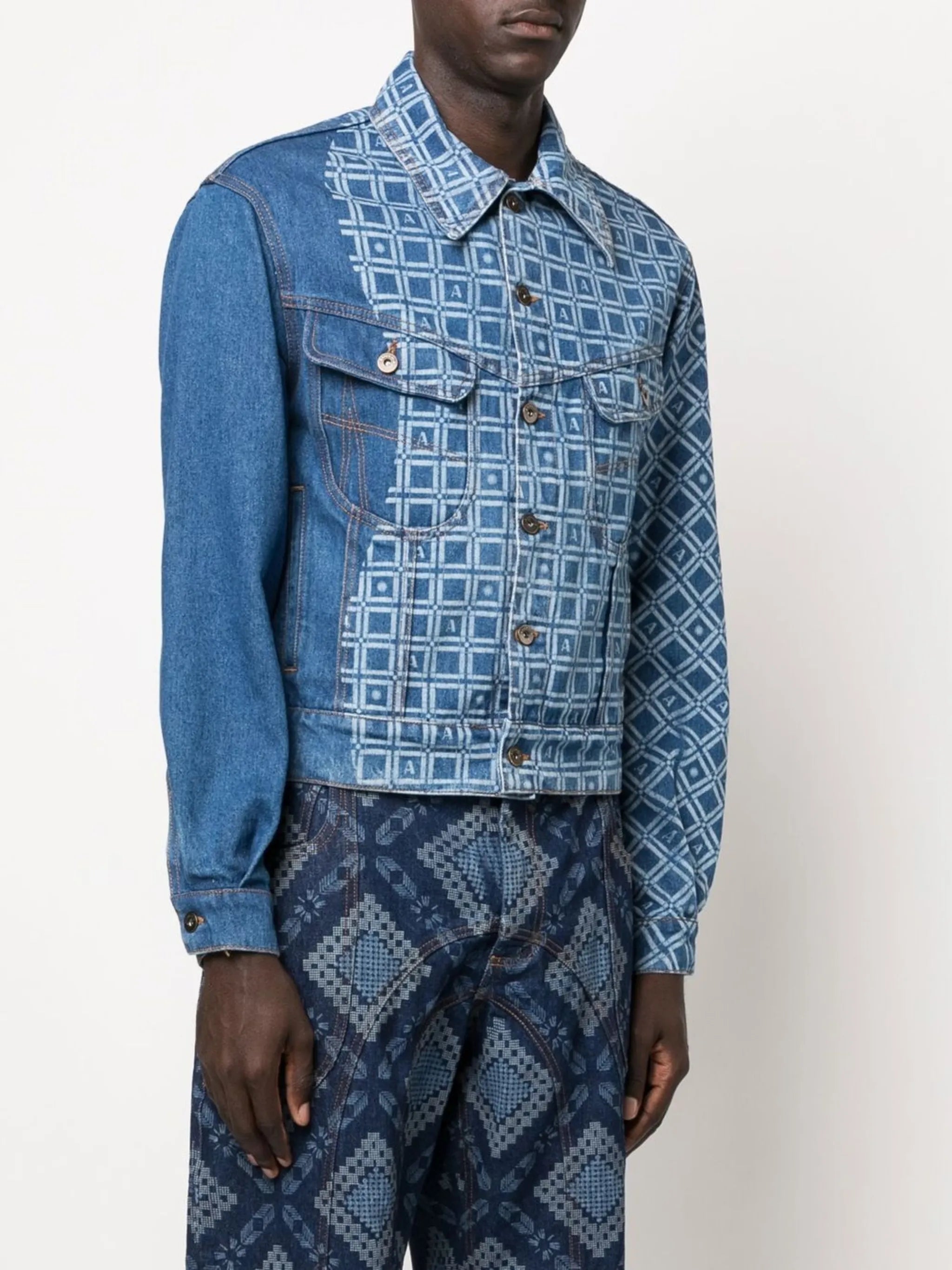 Priya fitted denim-jacket