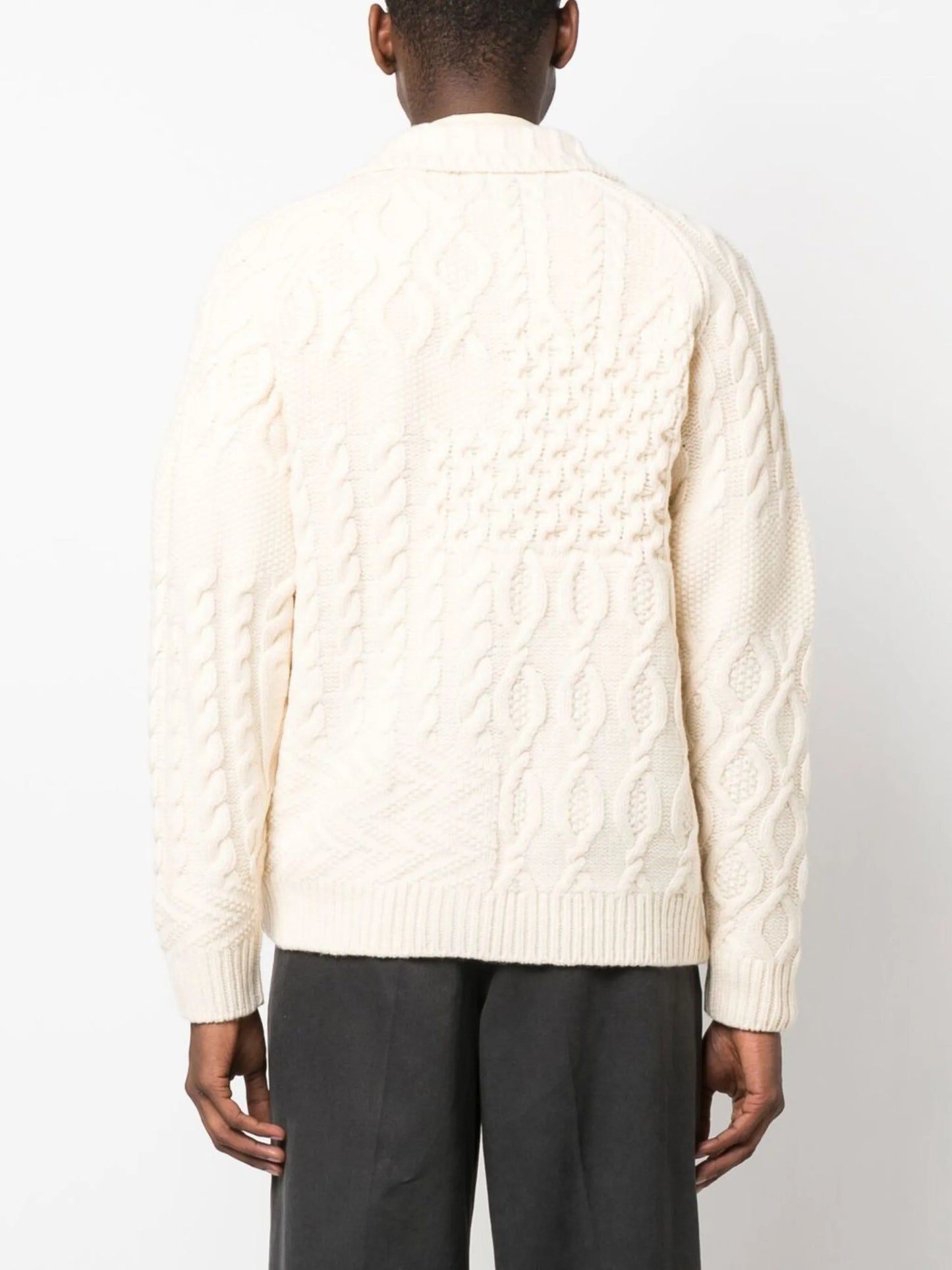Alan cable-knit wool cardigan