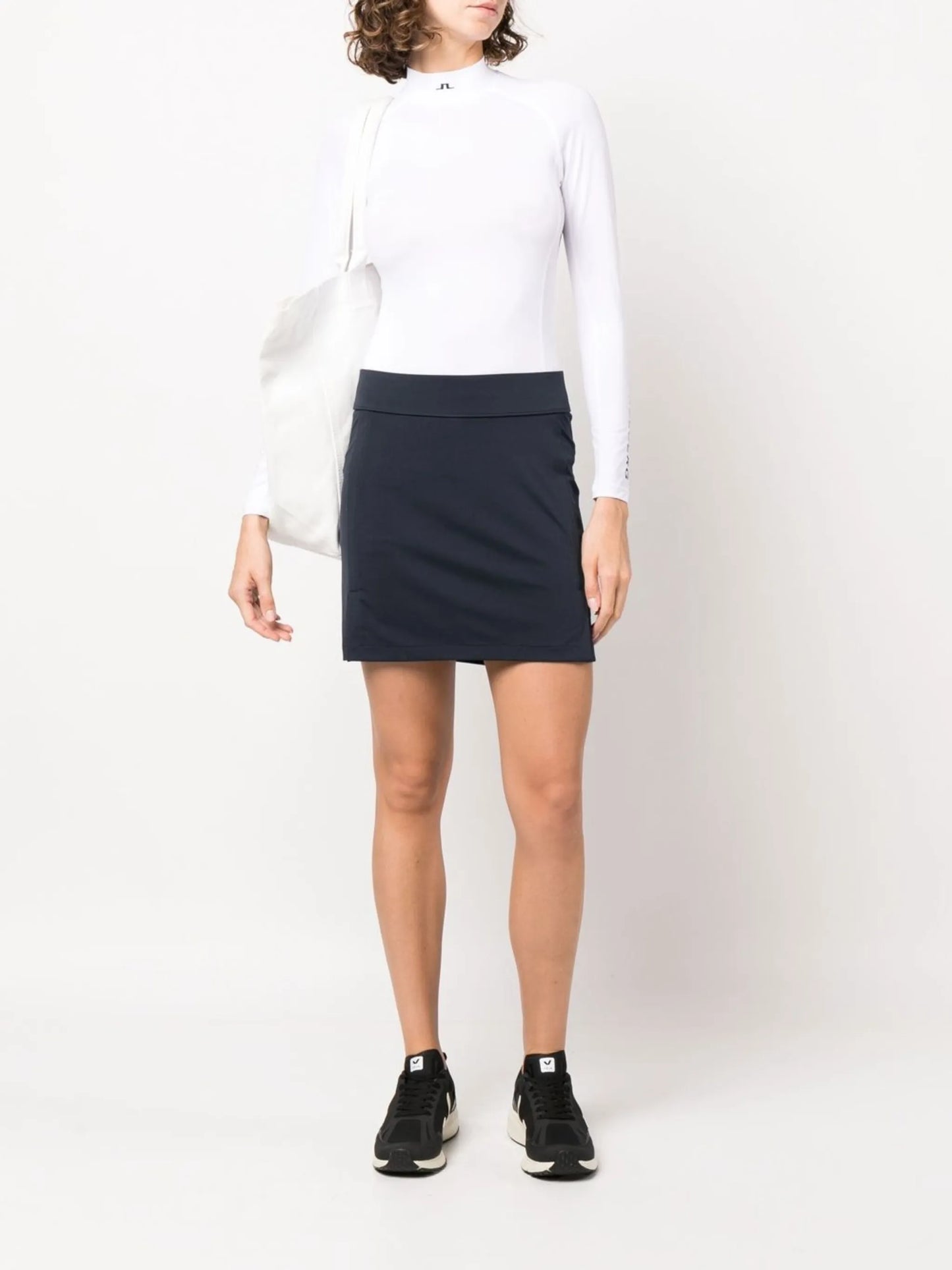 logo-print golf miniskirt