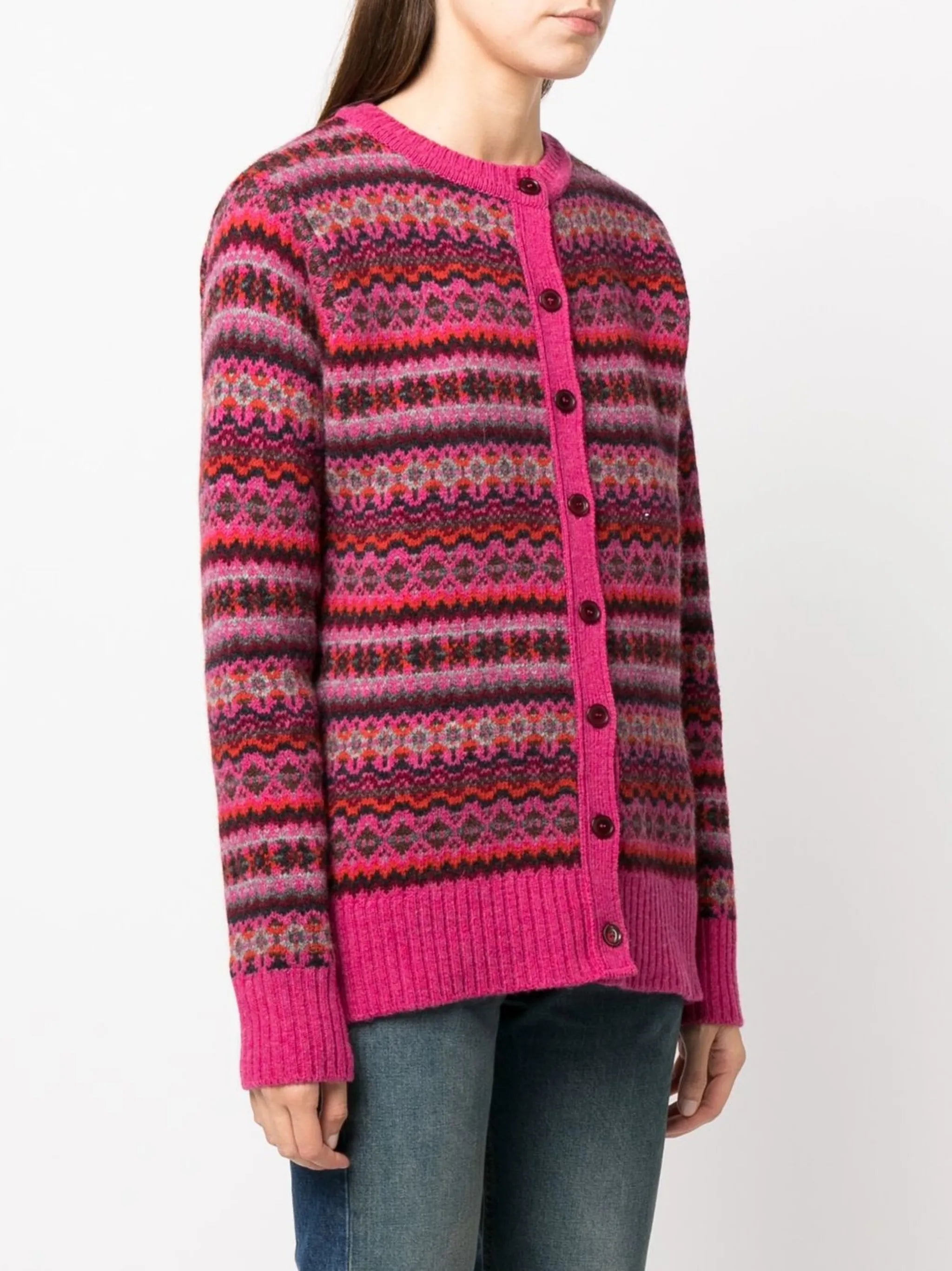Callum fairisle wool cardigan