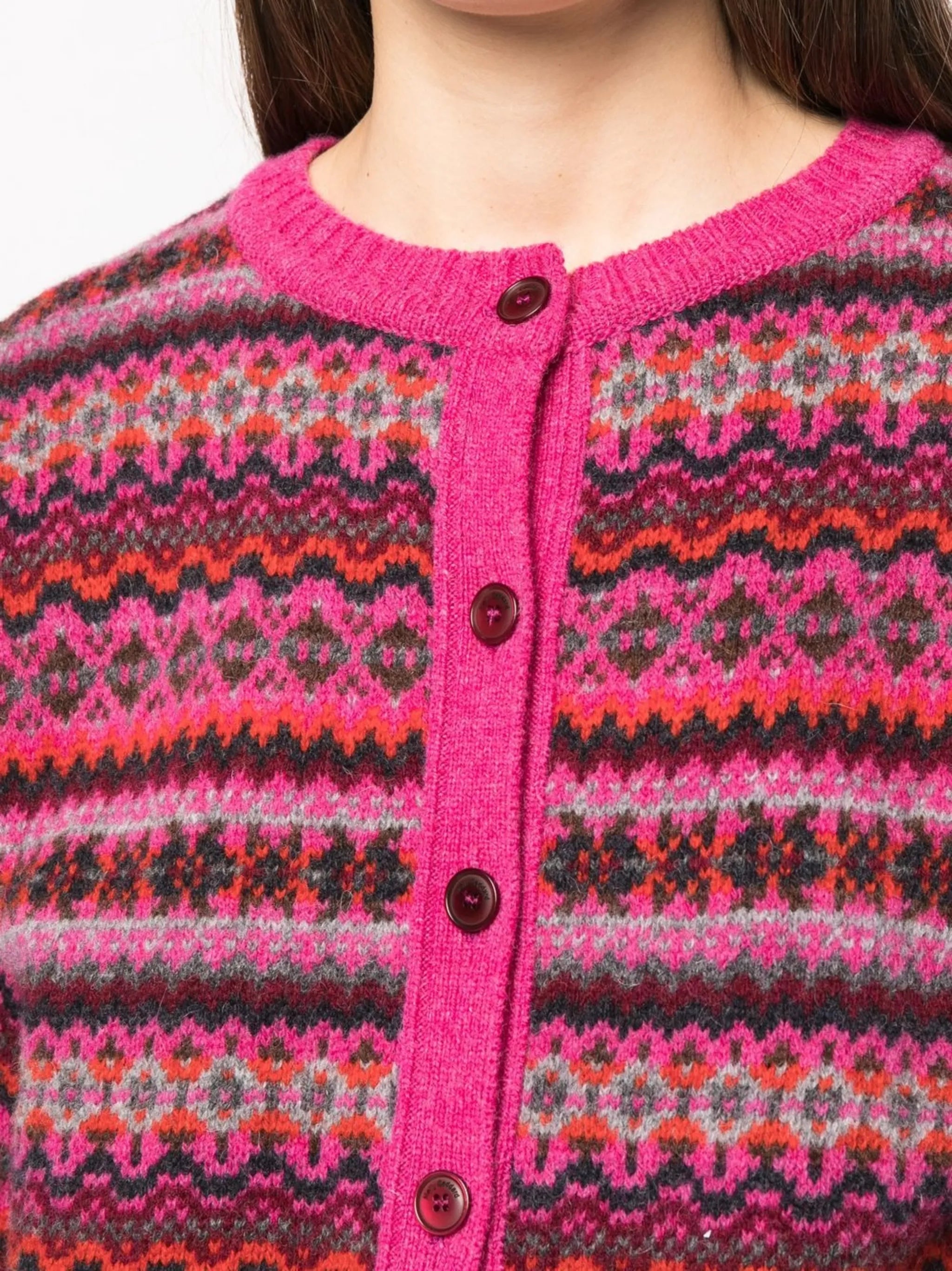 Callum fairisle wool cardigan