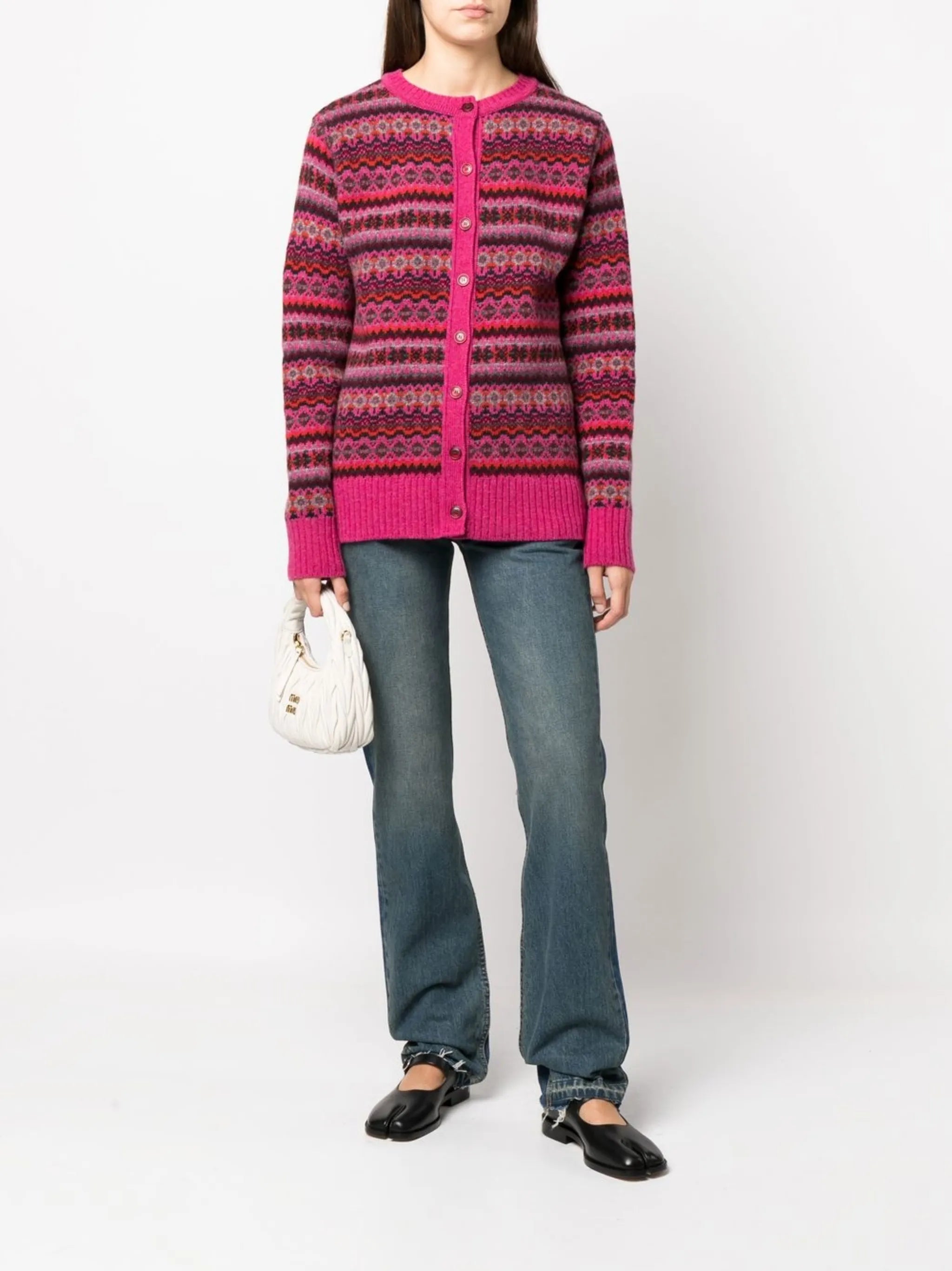 Callum fairisle wool cardigan