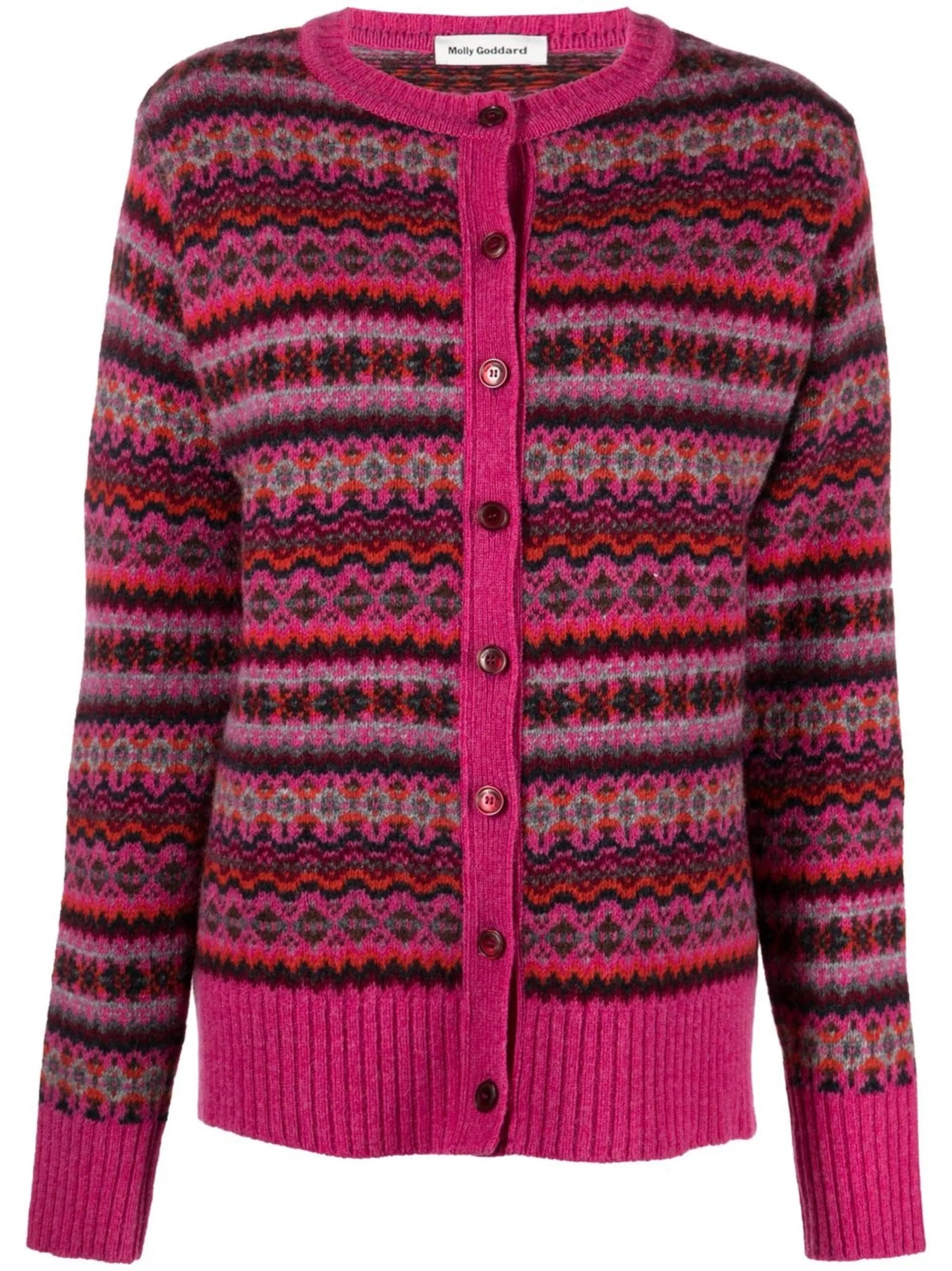 Callum fairisle wool cardigan