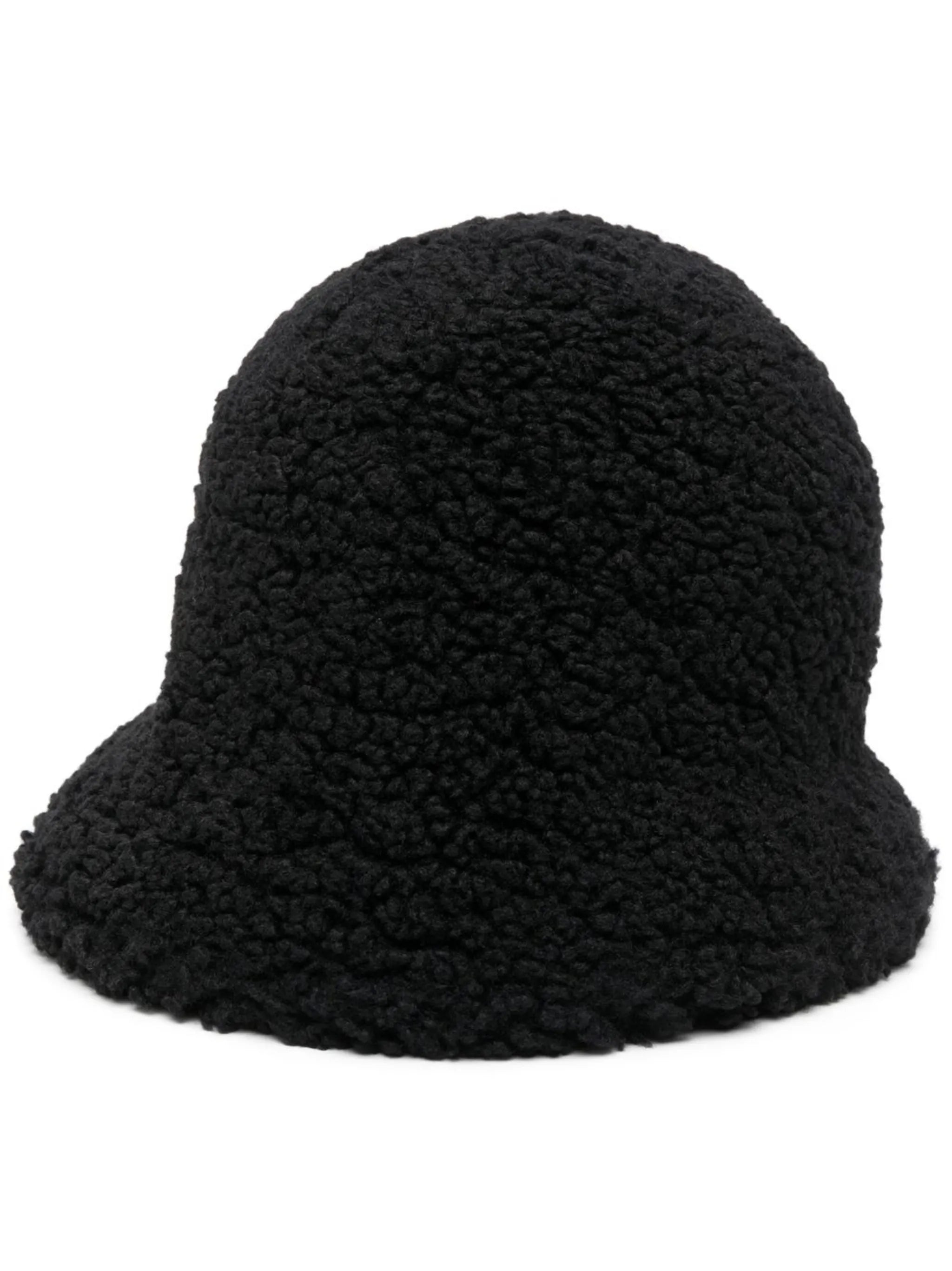 Fuzzy cloche hat