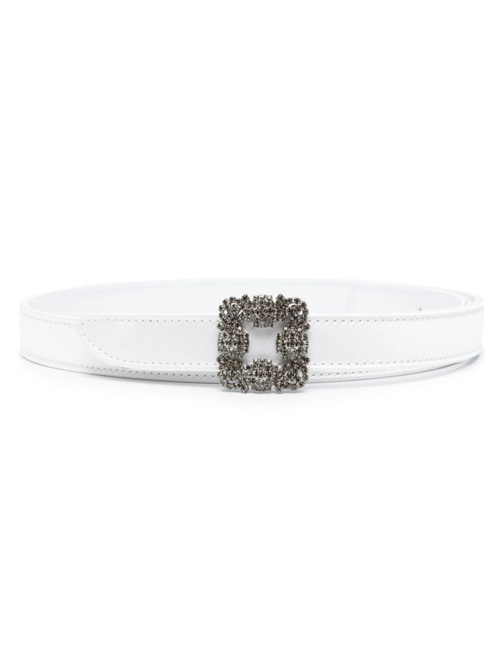 Hangisi crystal-embellished leather belt