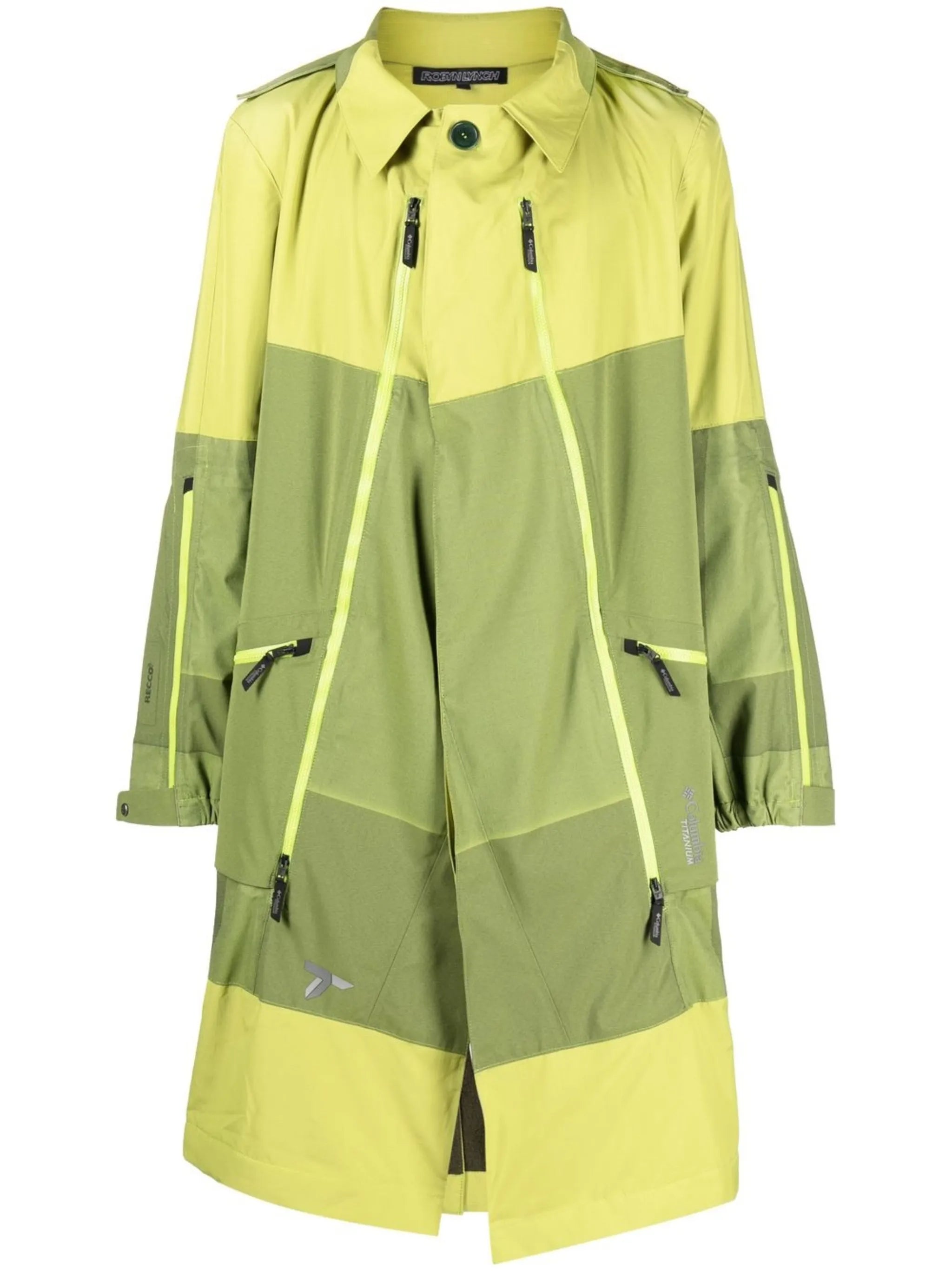 panelled trench coat