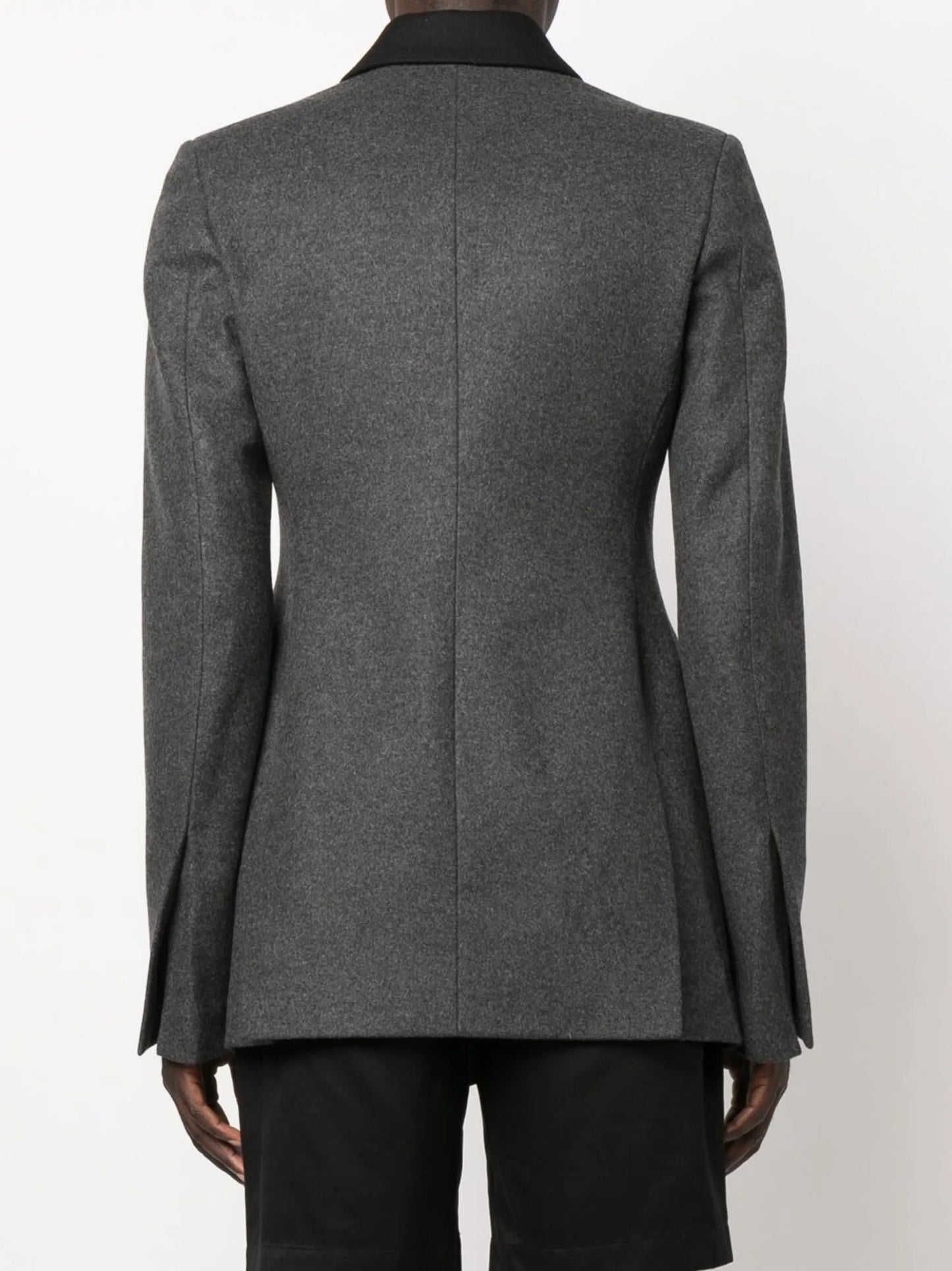 peak-lapels double-breasted jacket