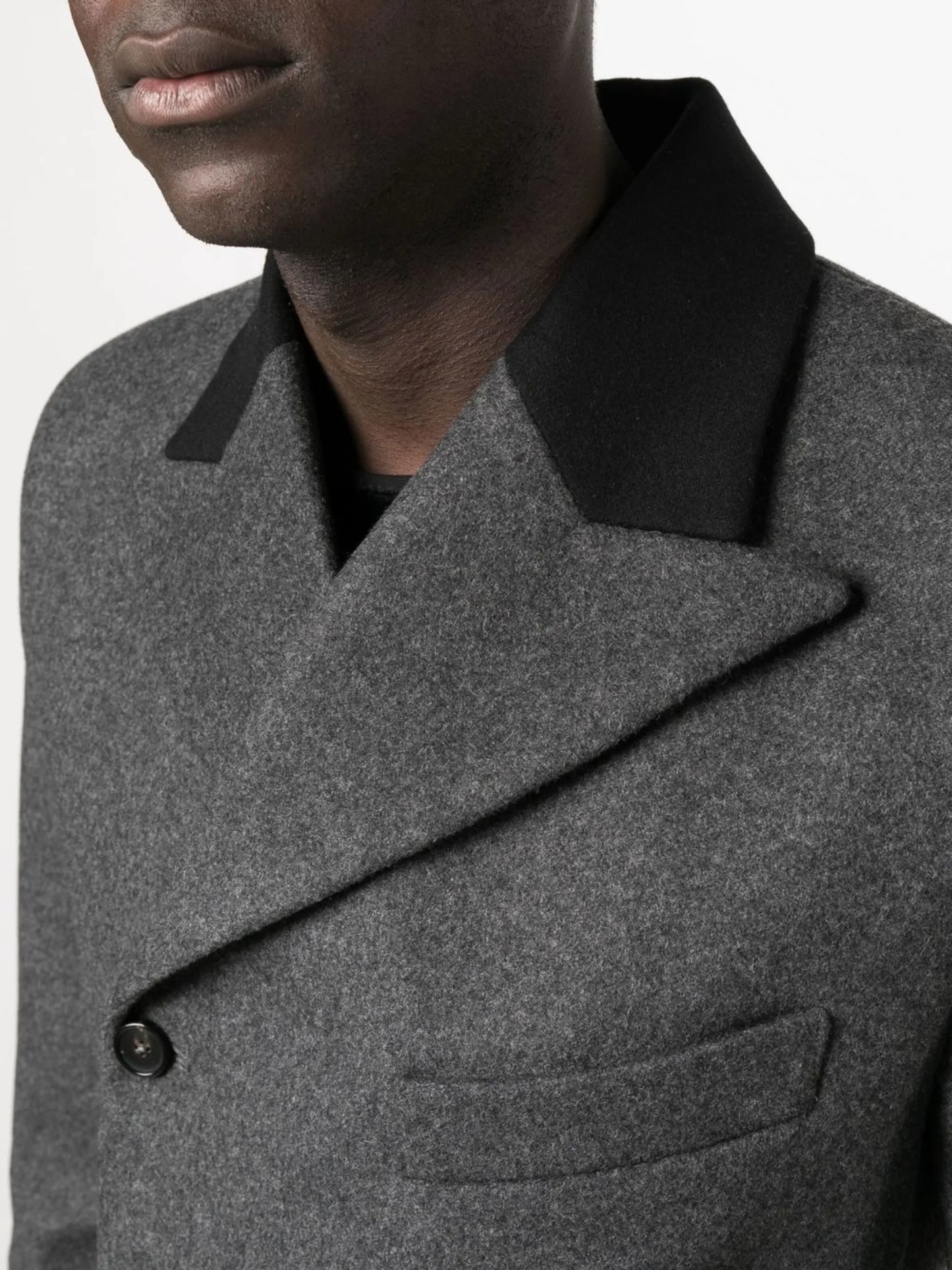 peak-lapels double-breasted jacket